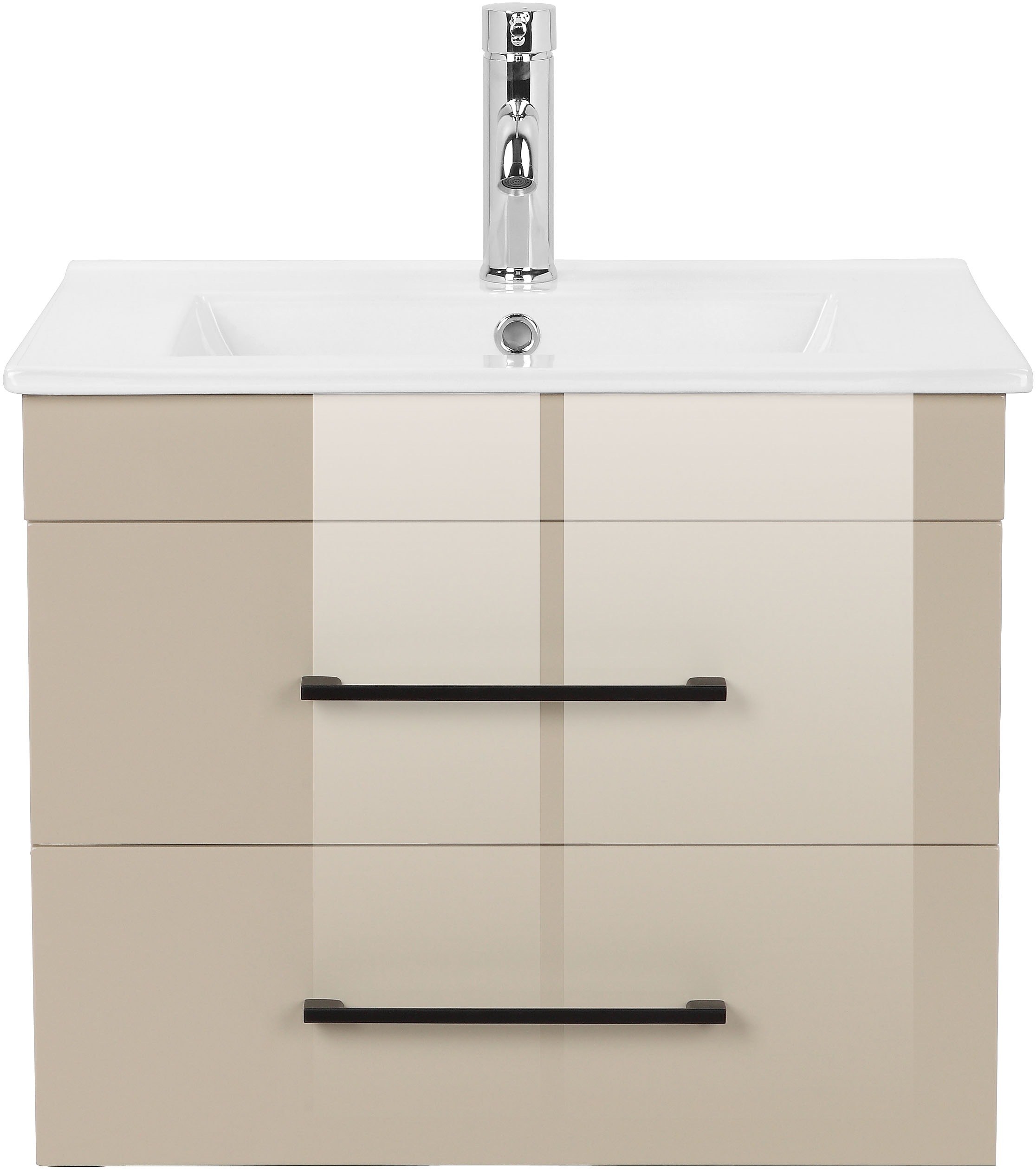 welltime Waschtisch »Florenz Badschrank Badmöbel inkl. Waschbecken«