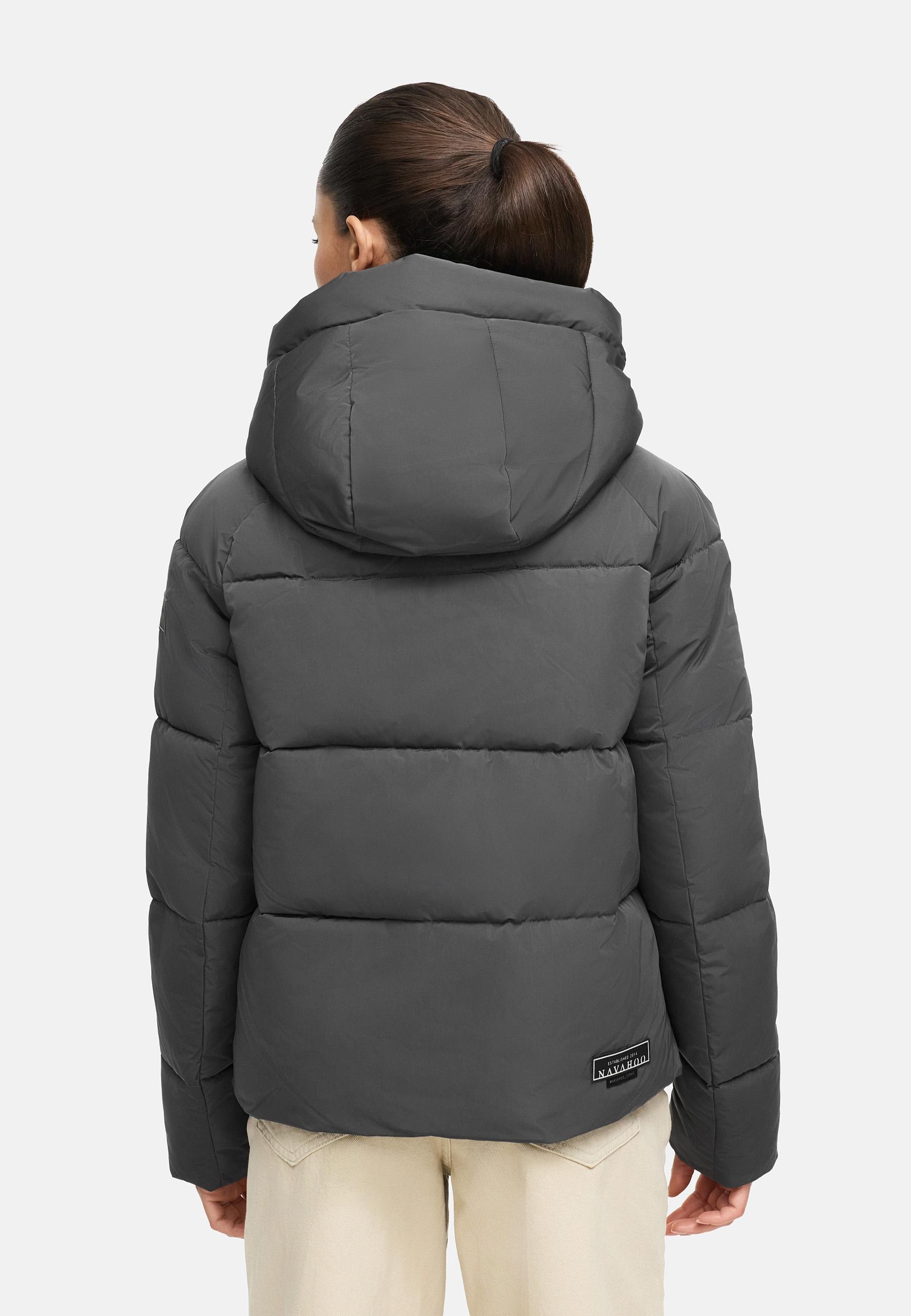 Navahoo Steppjacke »Frostherz XIV«, mit Kapuze, Kurze gesteppte Damen Winterjacke mit abnehmbarer Kapuze