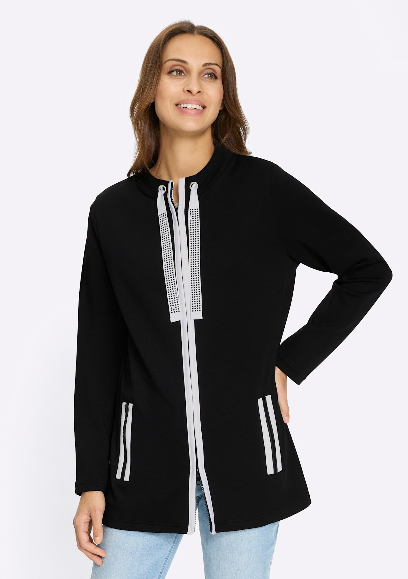 Inspirationen Shirtjacke "Sweatjacke" 1 tlg. günstig online kaufen