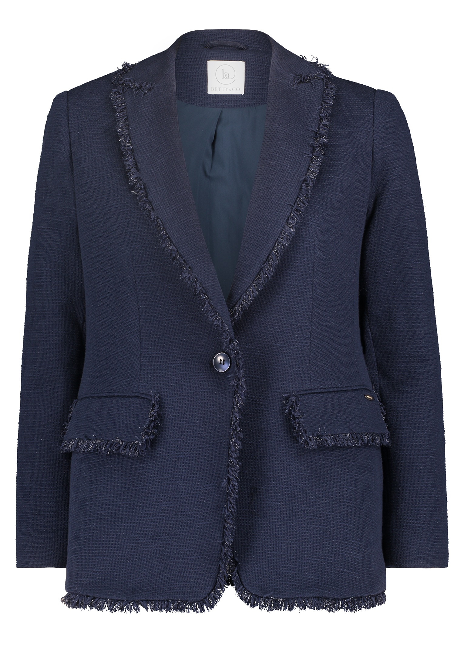 Betty&Co Longblazer »Betty & Co Businessblazer mit Fransen«, Fransen