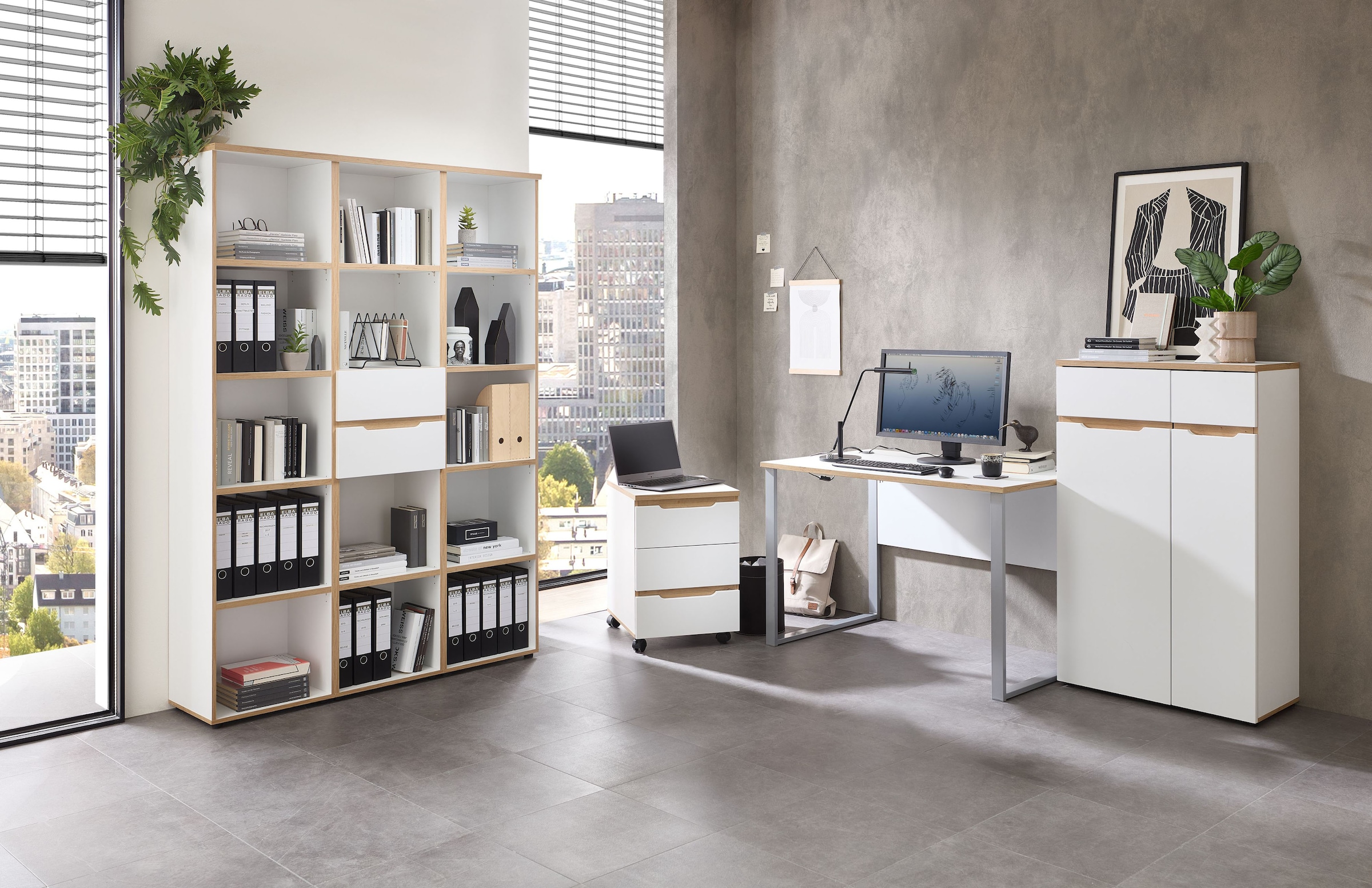 Innostyle Schreibtisch »Memphis Schreibtisch, 170x77x73cm (B/H/T)« 1 Stk. tlg. ABS-Kantenschutz, Soft Touch Oberfläche