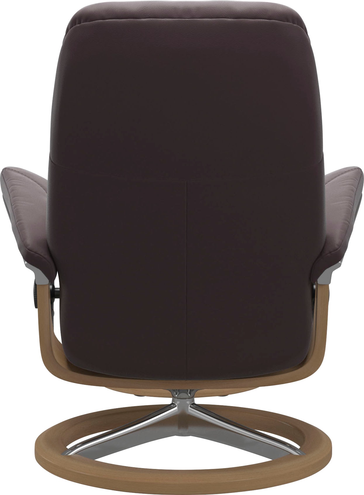 Stressless® Relaxsessel »Consul«, (Set, Relaxsessel mit Hocker), mit Hocker, mit Signature Base, Größe M, Gestell Eiche