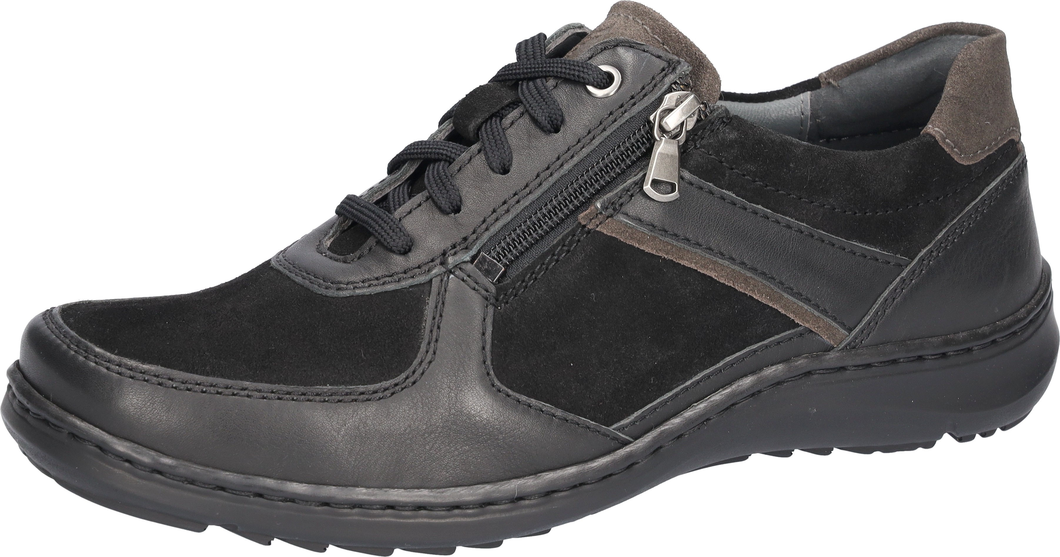 Waldläufer Schnürschuh "Herwig" Sneaker, Bequemschuh mit Schnürung und Reißverschluss, H-Weite