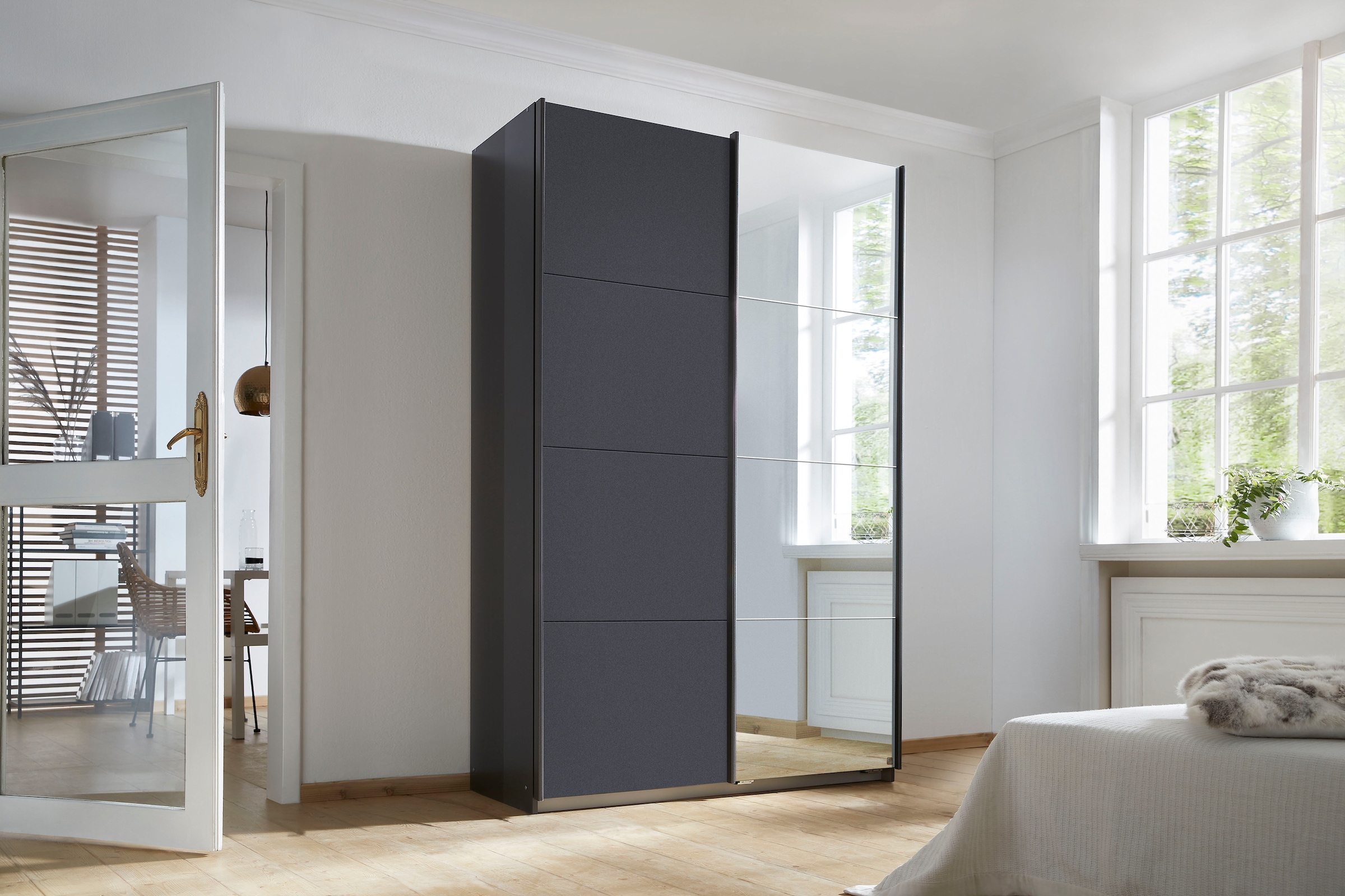 rauch Schwebetürenschrank »Kleiderschrank Schrank Kinderzimmer Topseller OTTOs CHOICE SUBITO« Dekor- & Spiegelelemente B 136 & 181 - Höhe 197 cm - MADE IN GERMANY
