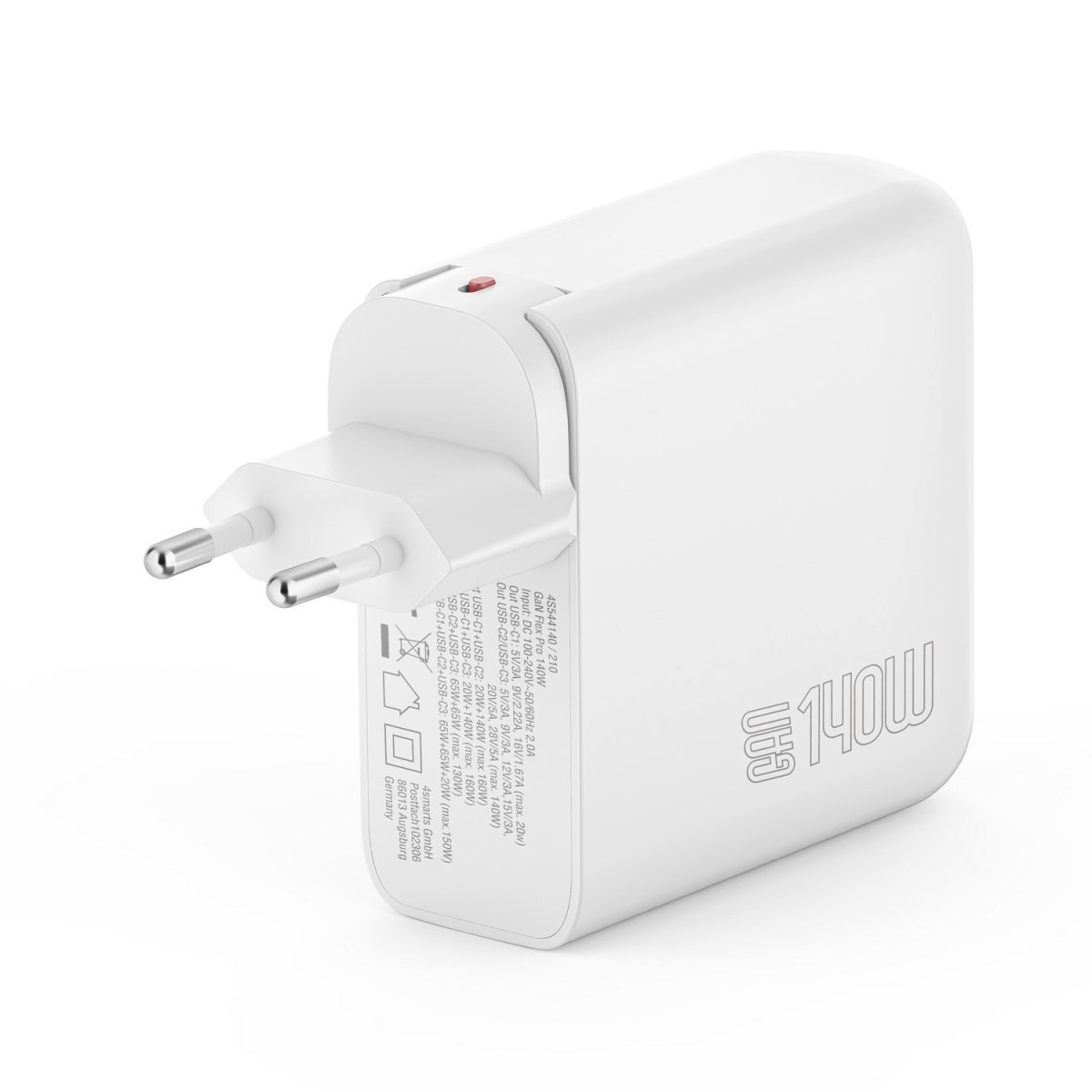 4smarts USB-Ladegerät »GaN Flex Pro 140 W 3 USB-C«