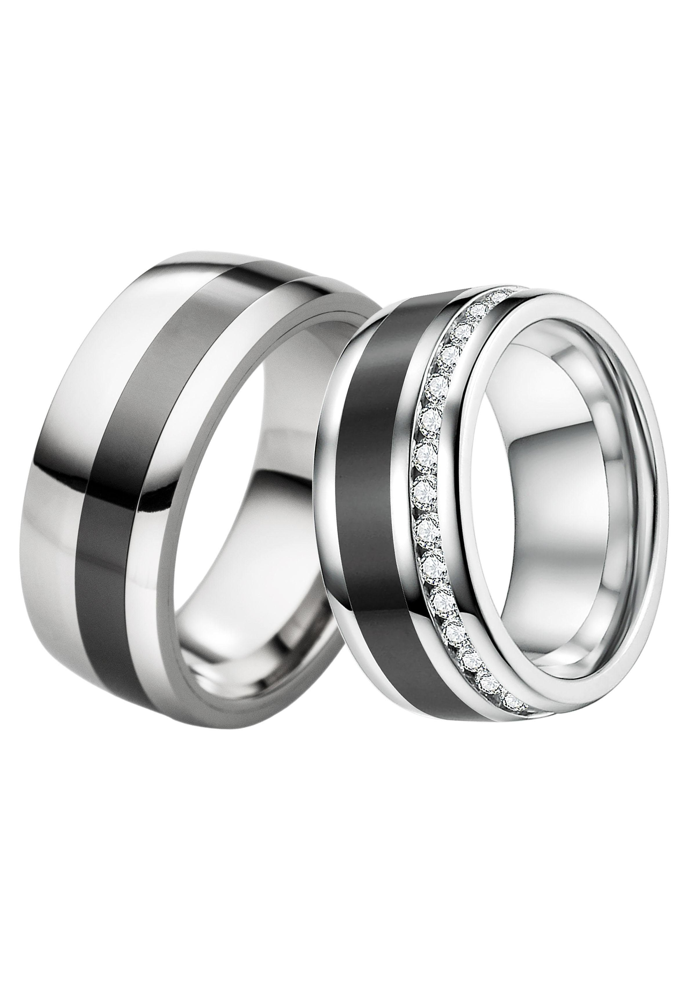 Trauring »Schmuck Geschenk Edelstahl Trauring Ehering Partnerring LIEBE«, Made in...