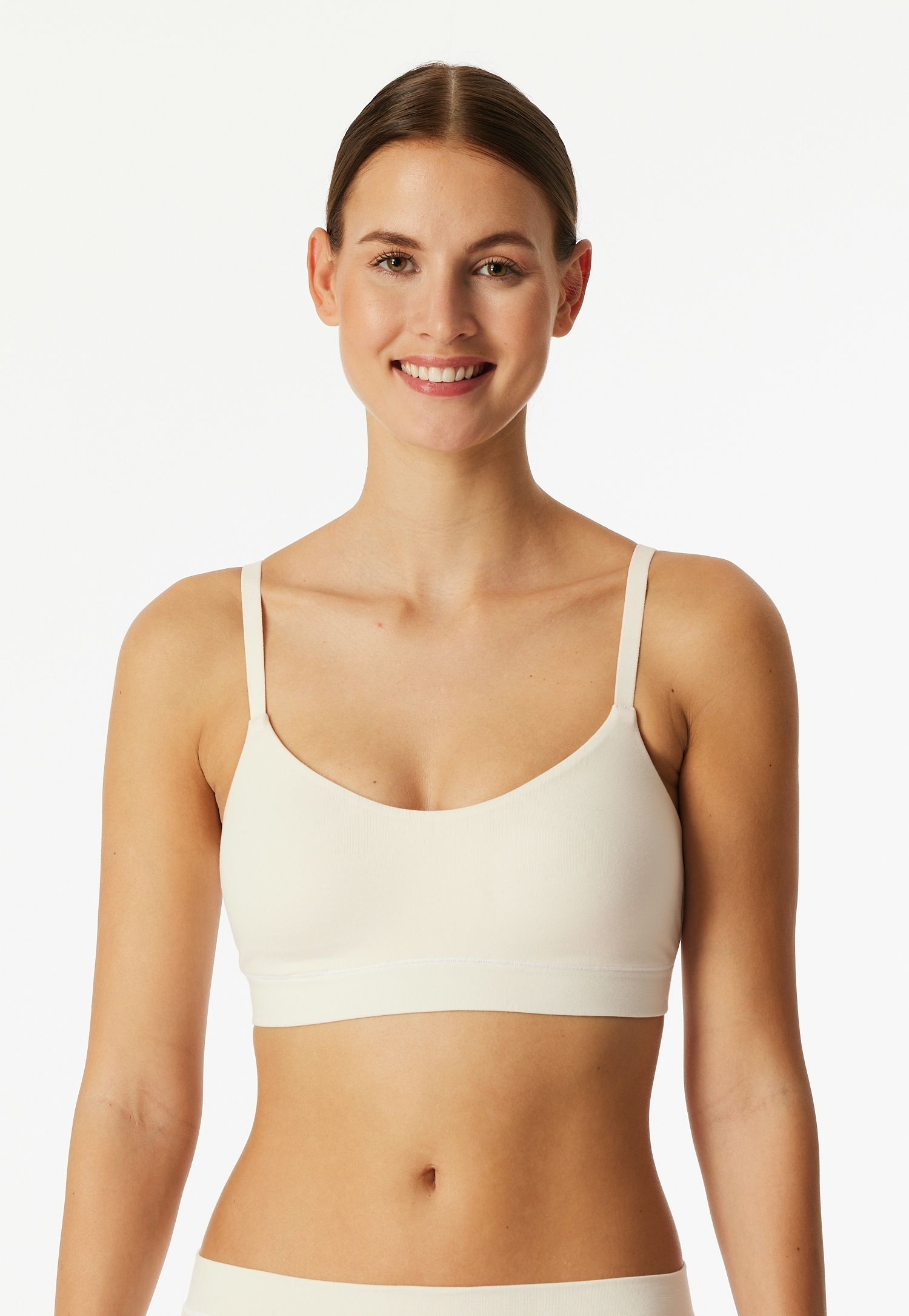 Schiesser Bustier "Unique Cotton" mit herausnehmbaren Pads, ohne Bügel günstig online kaufen