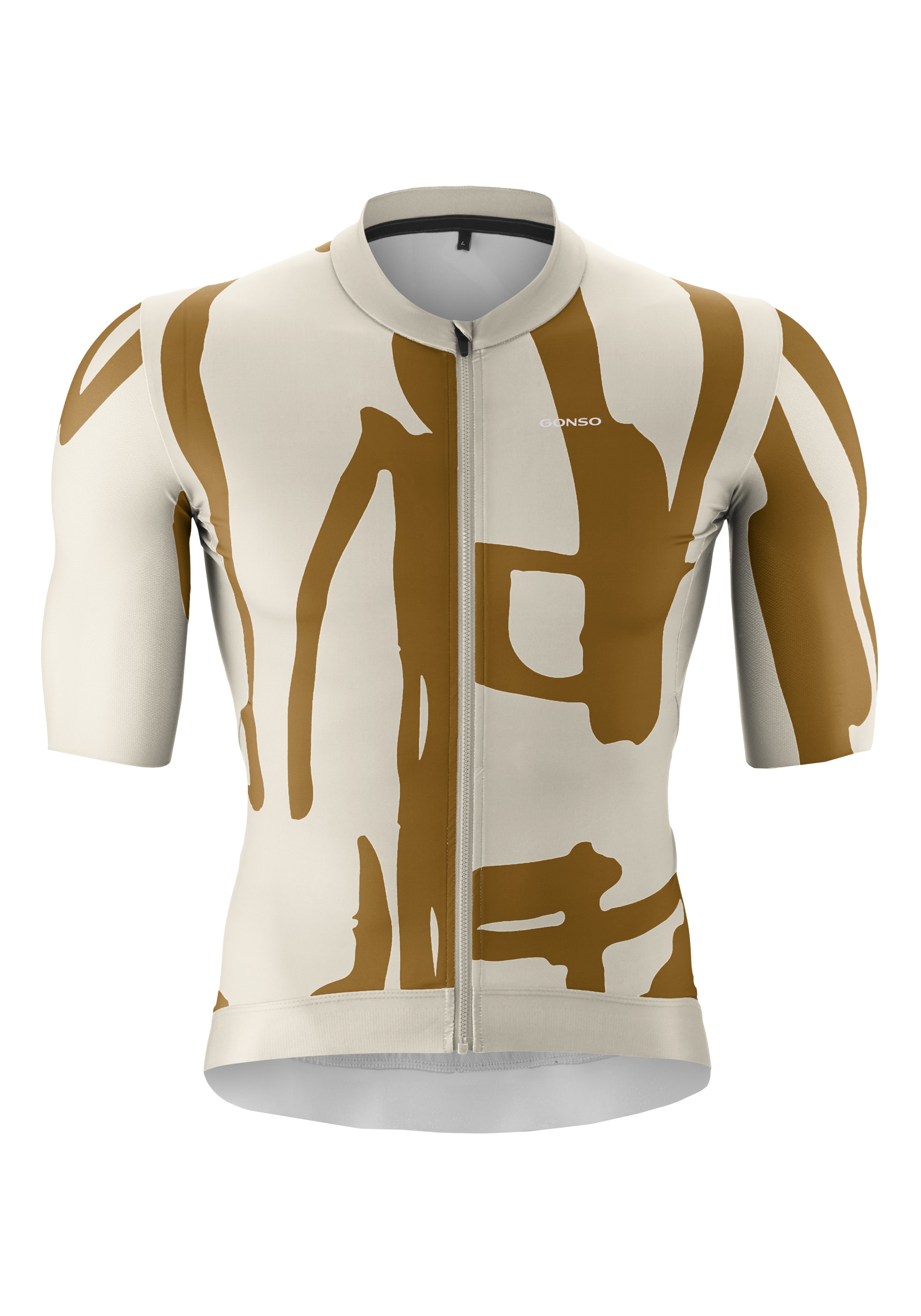 Gonso Radtrikot "Road Jersey Print M" Herren Fahrradtrikot, modernes Trikot mit 3-teiliger Rückentasche