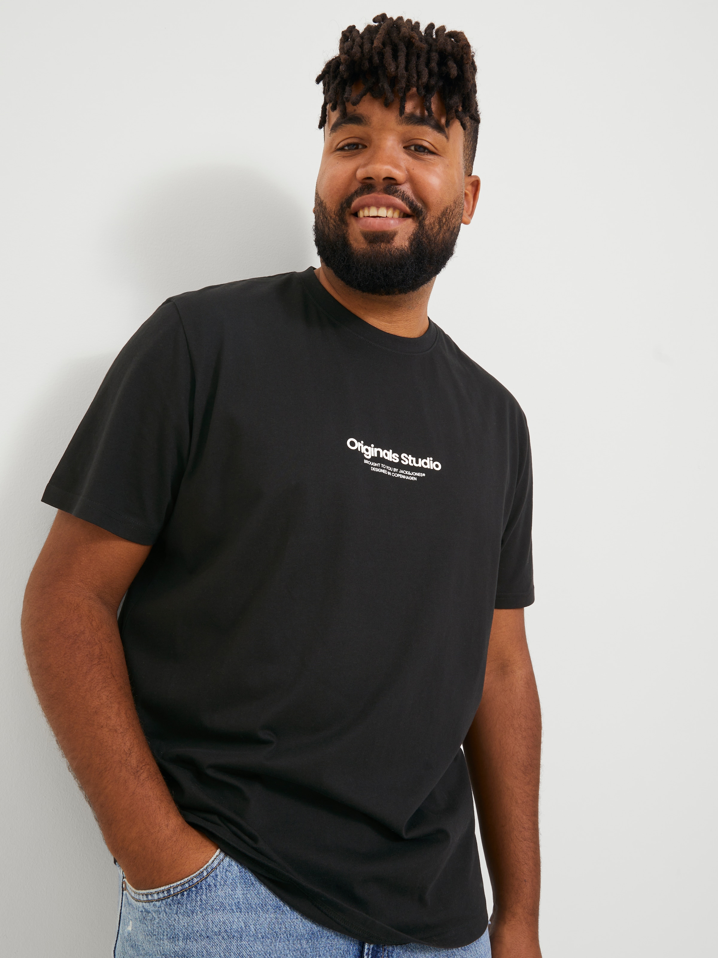 Jack & Jones PlusSize Kurzarmshirt »JORVESTERBRO TEE SS CREW NECK NOOS PLS«