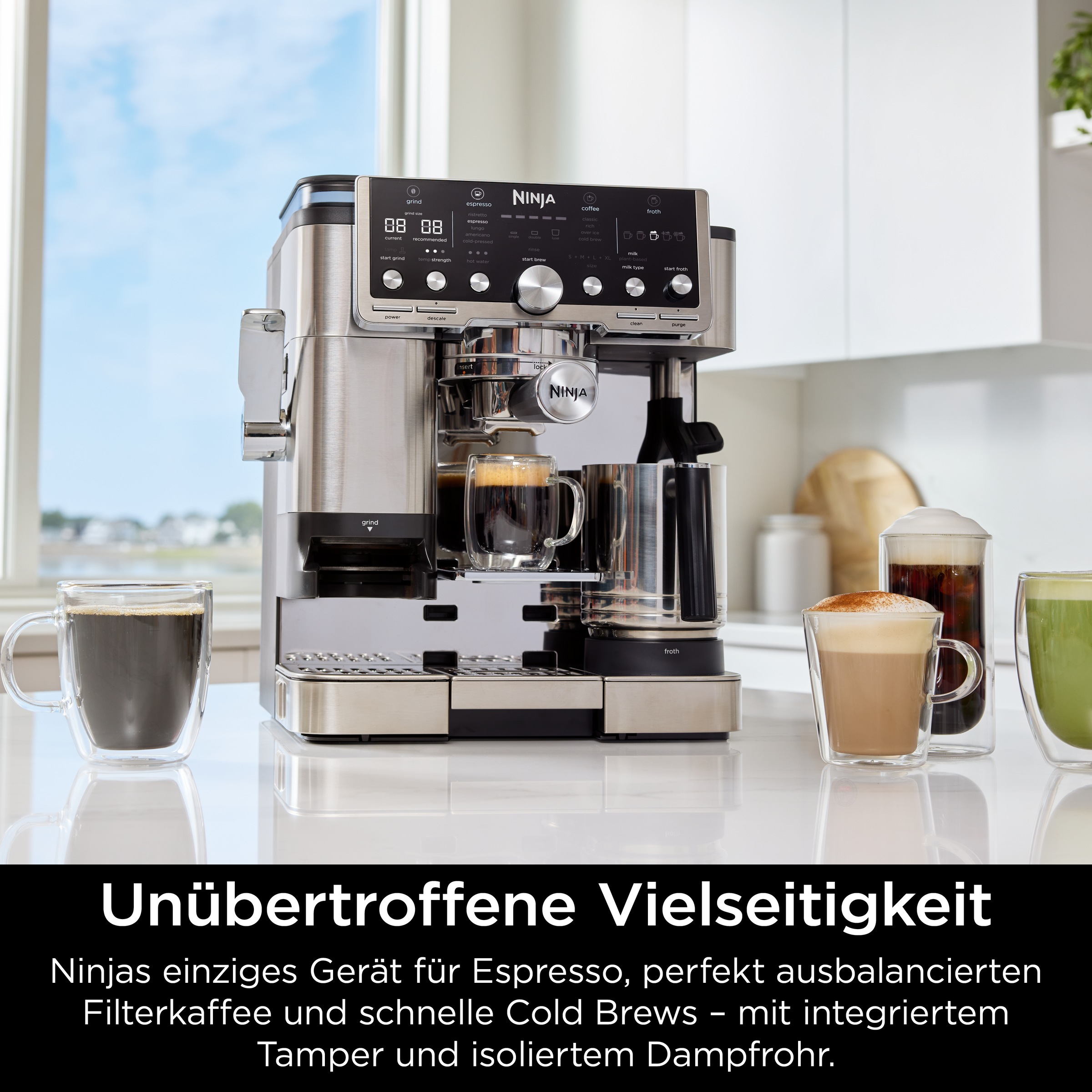 NINJA Espressomaschine "Ninja Luxe™ Café Pro Kaffeemaschine ES701EU" 3-in-1 günstig online kaufen