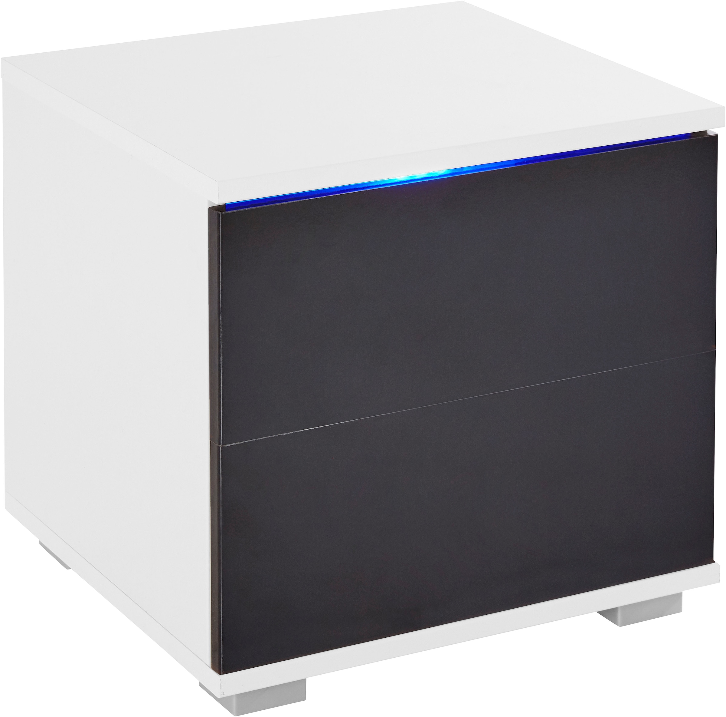 priess Nachtkommode, mit LED-Beleuchtung und Push-to-open