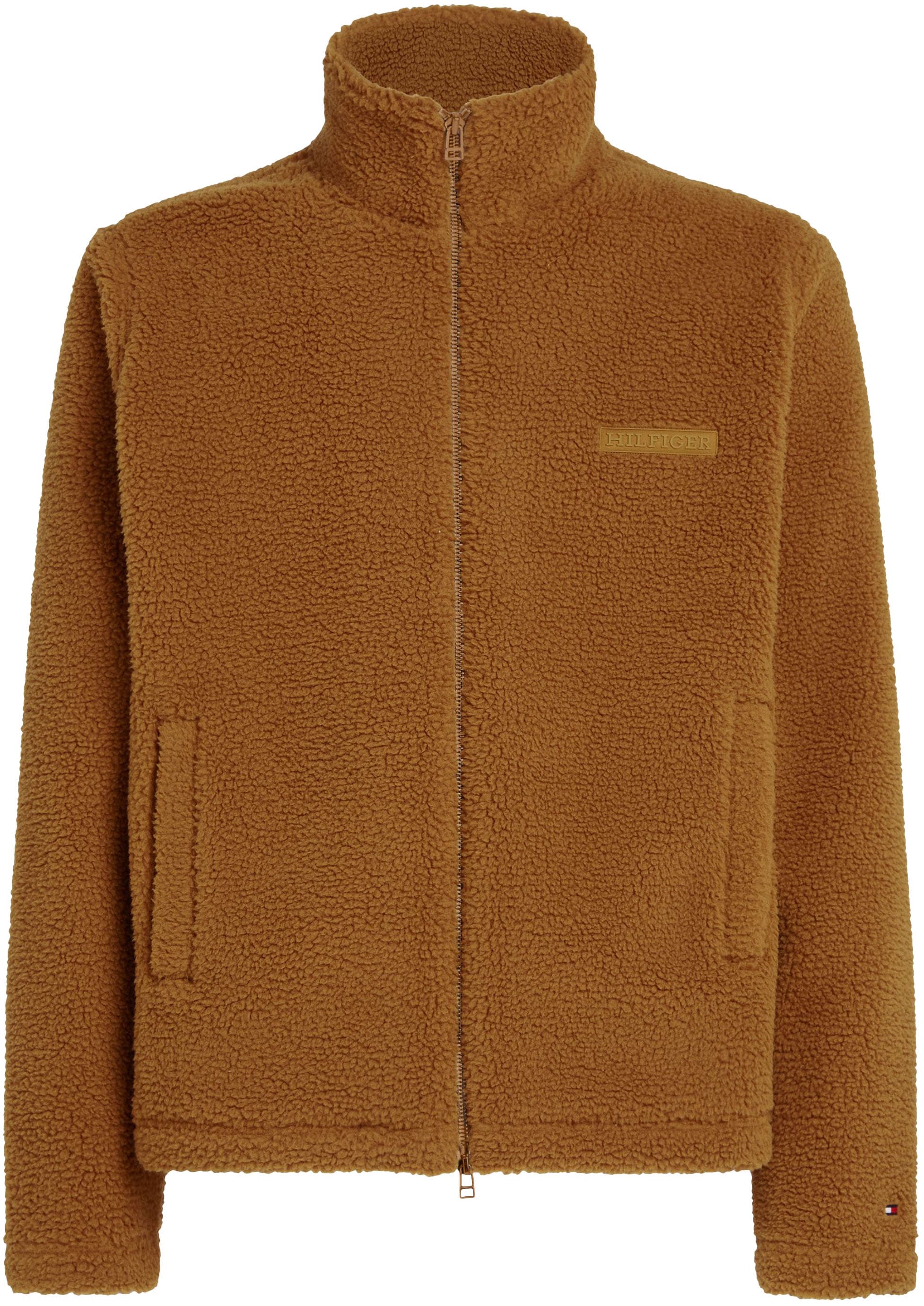 Tommy Hilfiger Sweatjacke »MONOTYPE TEXTURED FLEECE ZT«, aus strukturiertem Teddy-Fleece