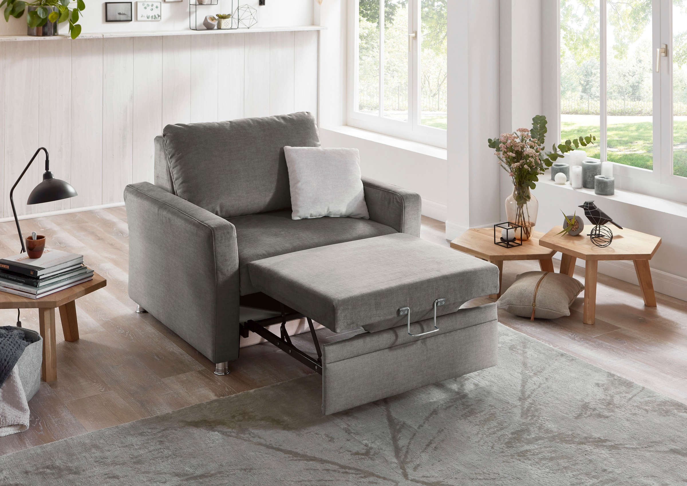 Die PlanBar Schlafsofa »MP-PD19021«, mit Längsschläferfunktion 80x210 cm