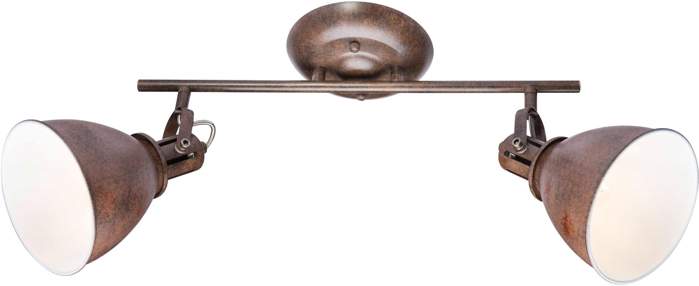 GLOBO LIGHTING Deckenstrahler »GIORGIO«, Leuchtmittel E14 | ohne Leuchtmittel, Spot/rostfarben/innen weiß/LxBxH: 450x150x210mm