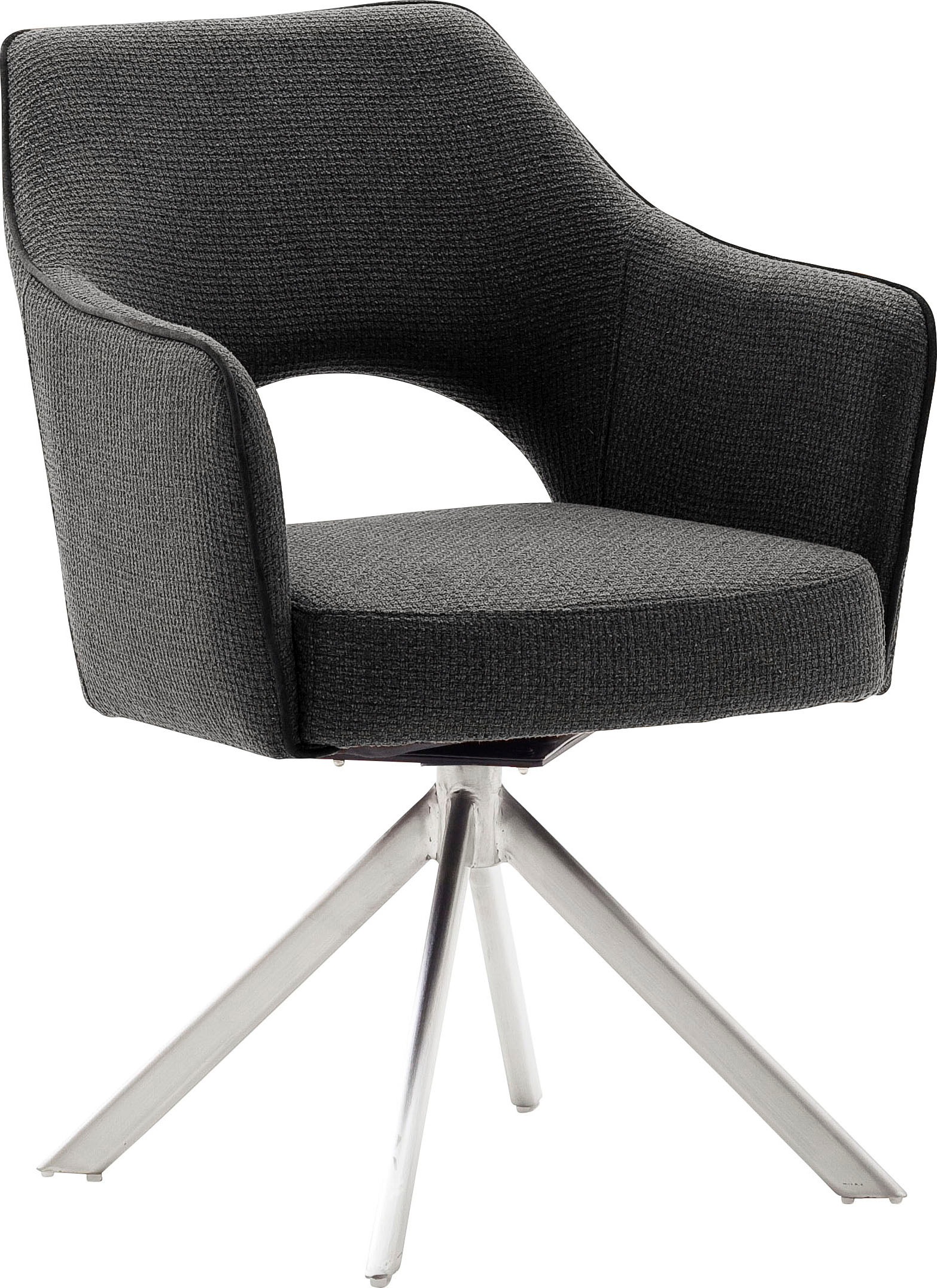 MCA furniture 4-Fußstuhl "Tonala" (Set) 2 Stk. Velourstoff grob (2er-Set), günstig online kaufen