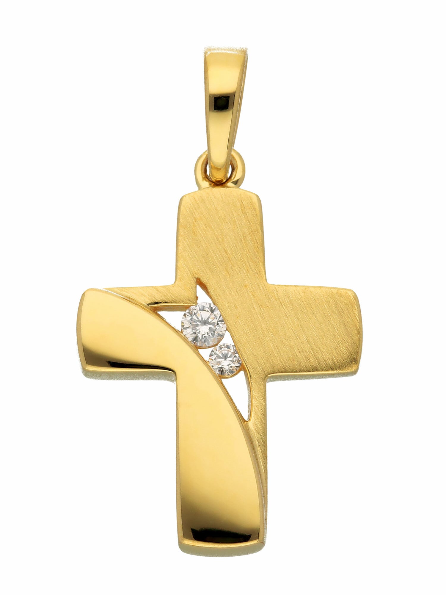 Adelia´s Kettenanhänger »333 Gold BAUR Zirkonia«, Zirkonia für & kaufen Kreuz Damen online Goldschmuck mit Anhänger mit Herren 