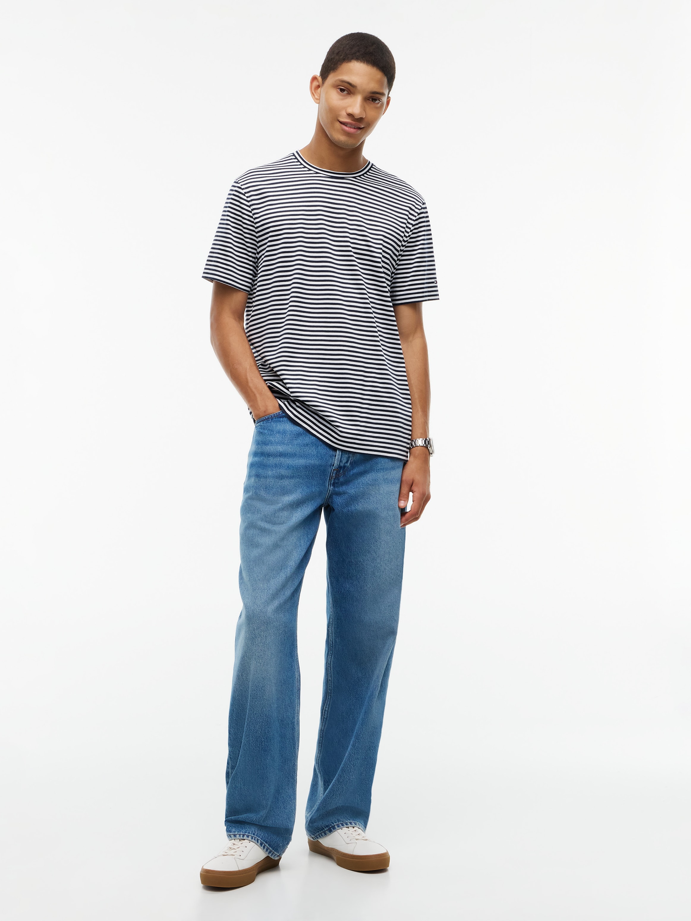Tommy Hilfiger T-Shirt »Premium Line Mercerized T-Shirt« softe Premium Baumwolle Merzerisiert