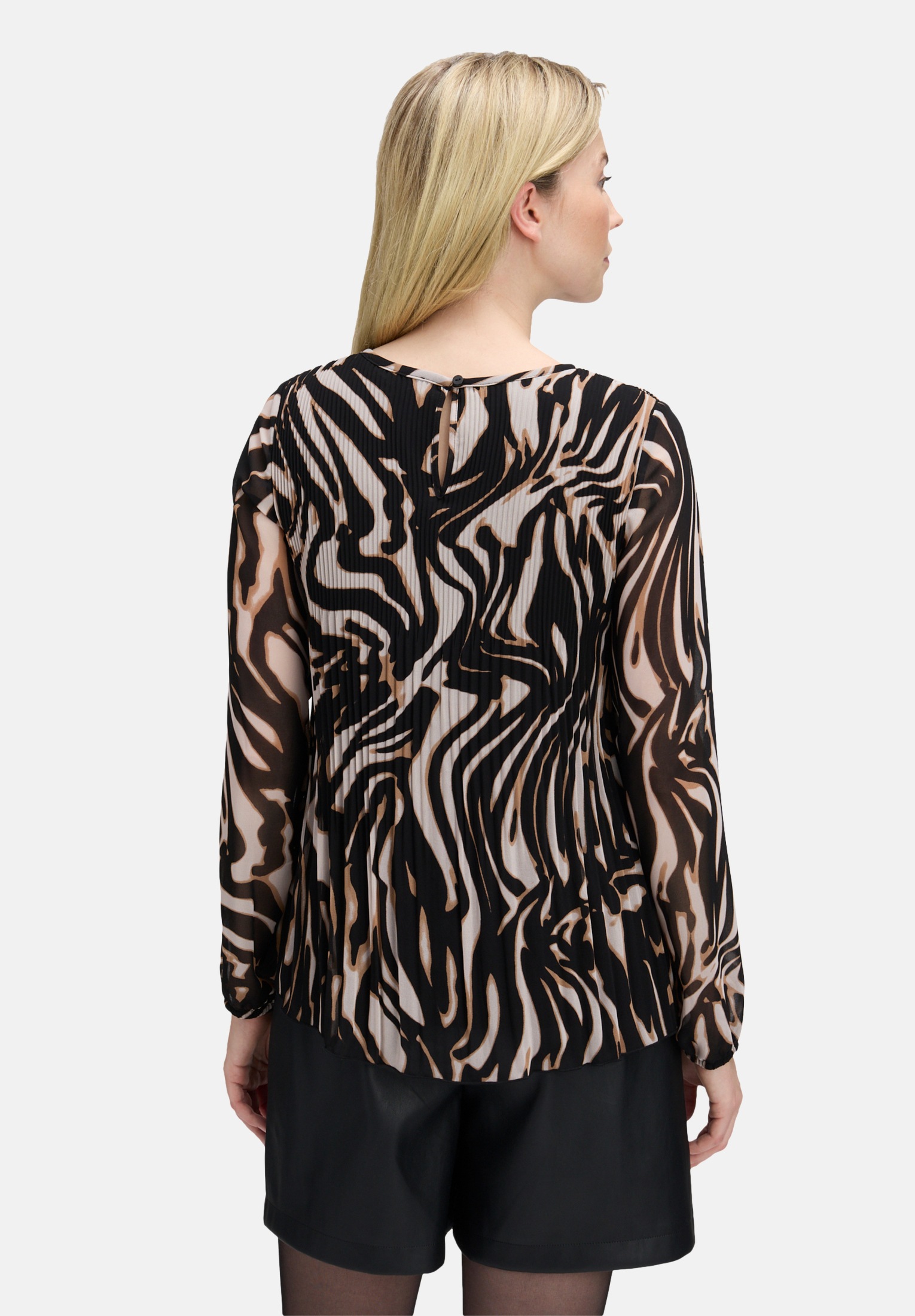 Betty&Co Schlupfbluse »Damen mit Plissee«