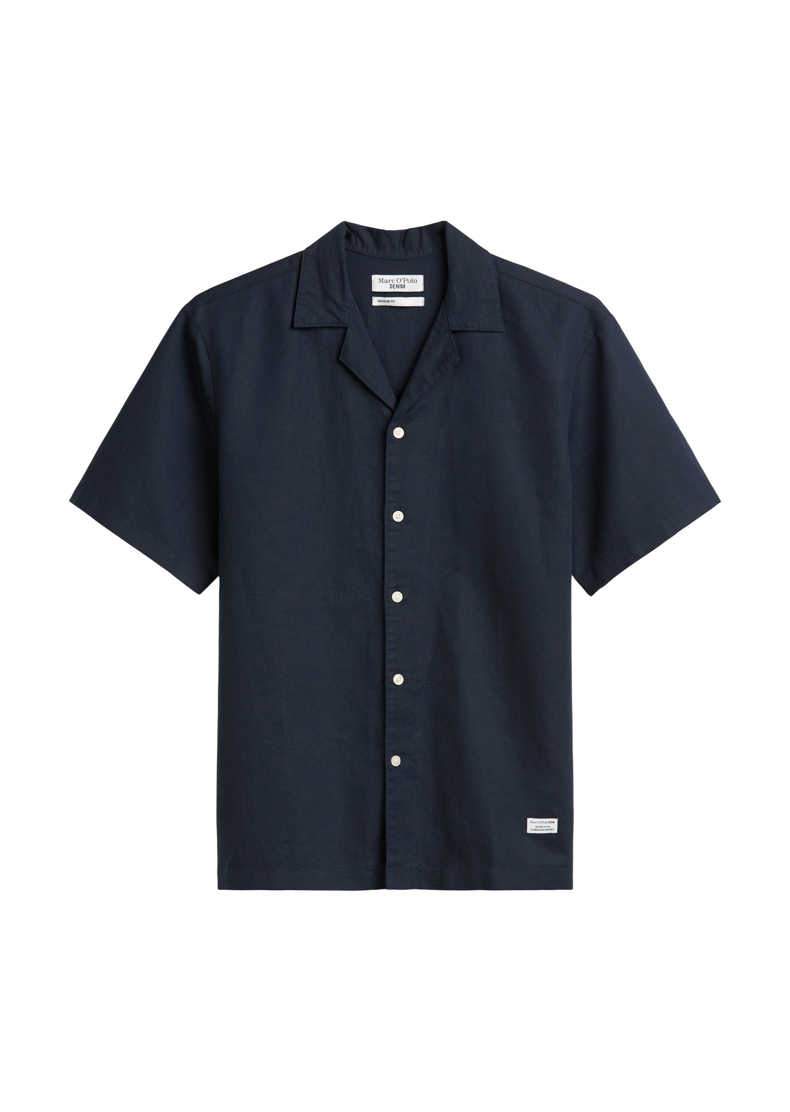 Marc O'Polo DENIM Kurzarmhemd »aus Leinen-Bio-Baumwoll-Mix«