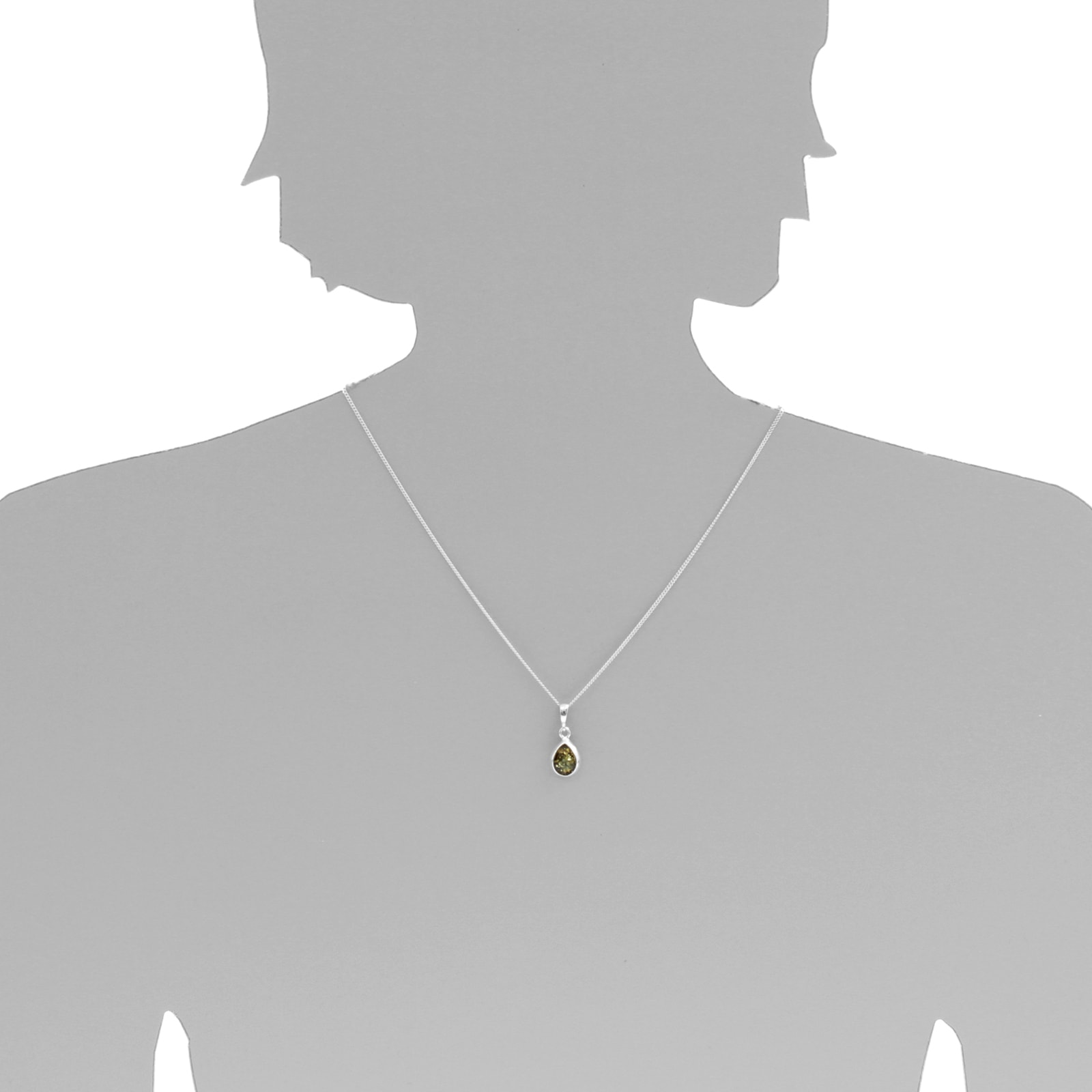 OSTSEE-SCHMUCK Kette mit Anhänger »- Enela - Silber 925/000 - Bernstein«