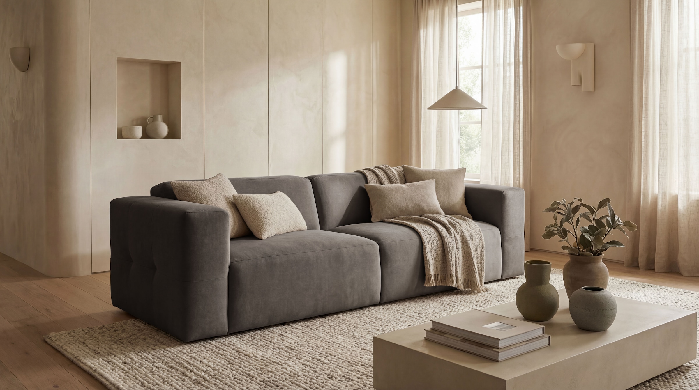 OTTO home 3-Sitzer "Kelani" mit dekorativer Knopfsteppung an den Armlehnen günstig online kaufen