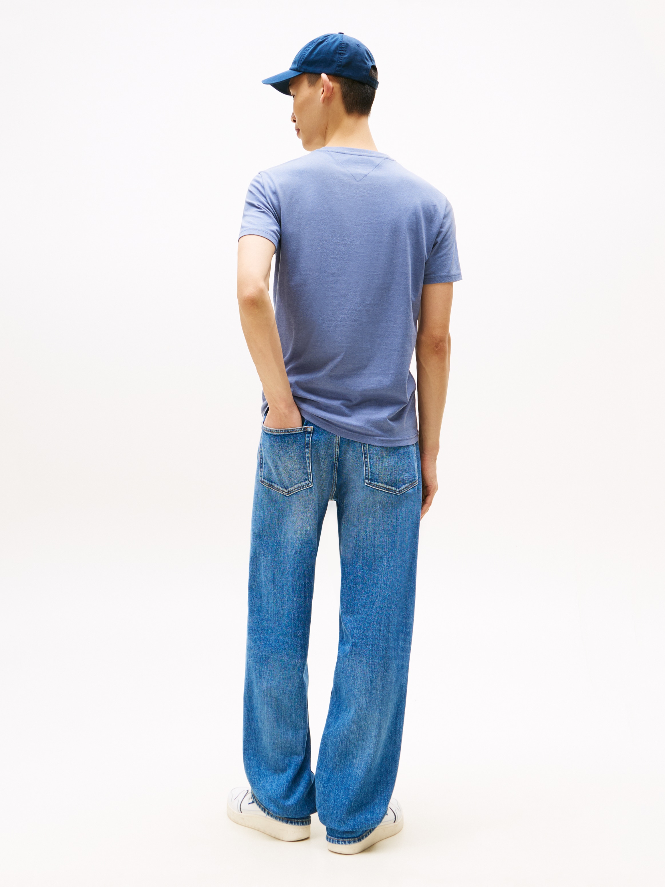 Tommy Jeans T-Shirt »TJM XSLIM JASPE HTR TEE EXT«, Mit Rundhalsausschnitt