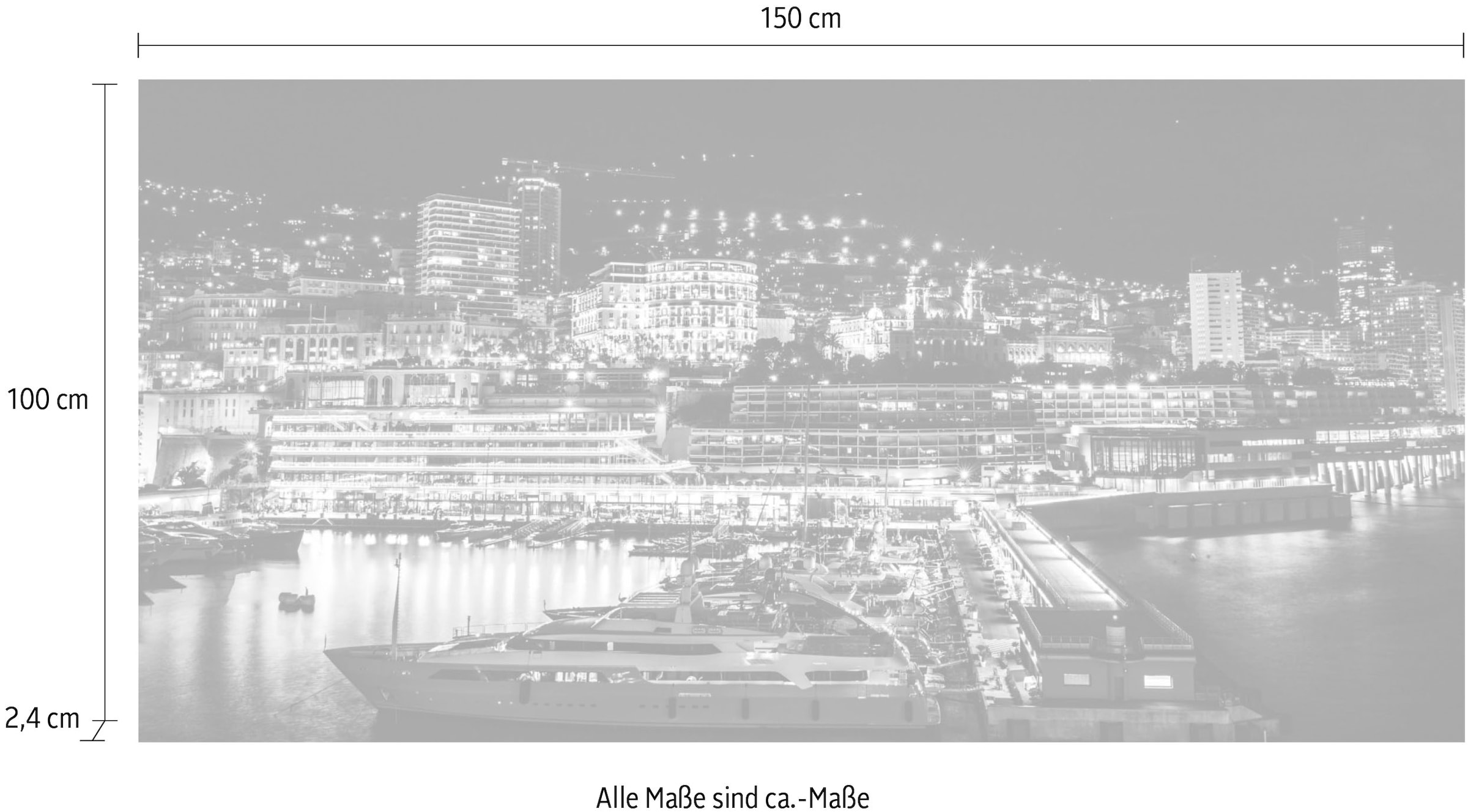 queence Acrylglasbild »Hafen«, Skyline-Gebäude-Städte-Bilder von Booten & Schiffen-Boote & Schiffe, Fine Art-Print in Galeriequalität
