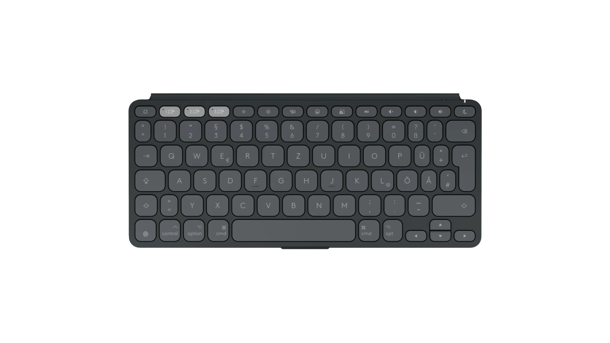 Gaming-Tastatur »Keys-To-Go 2 - GRAPHITE - DEU - BT - N/A - WESTMID-511-APPLE«,...