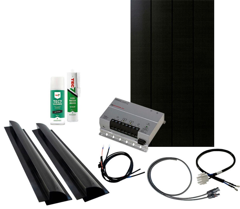 Phaesun Solaranlage "Caravan Kit, Sun Pearl 100 W Duo MPPT", (Komplett-Set)