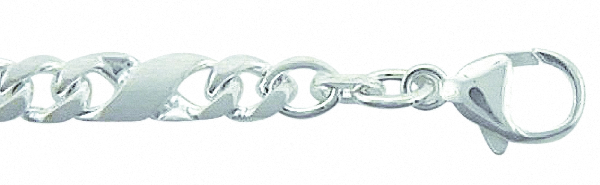 Silberkette ADELIA´S "Damen 925 Silber Fantasie Halskette 45 cm Ø 5 mm", silber, Halsketten, Damen, 45, Silber 925 (Sterlingsilber), Silberkette, Silberschmuck für Damen