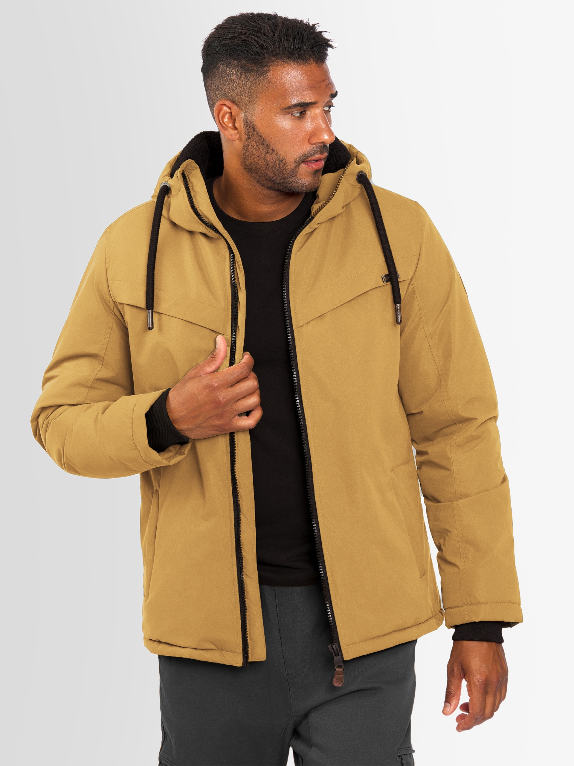 Alessandro Salvarini Winterjacke »ASLighty«, innen komplett mit warmem Teddyfell