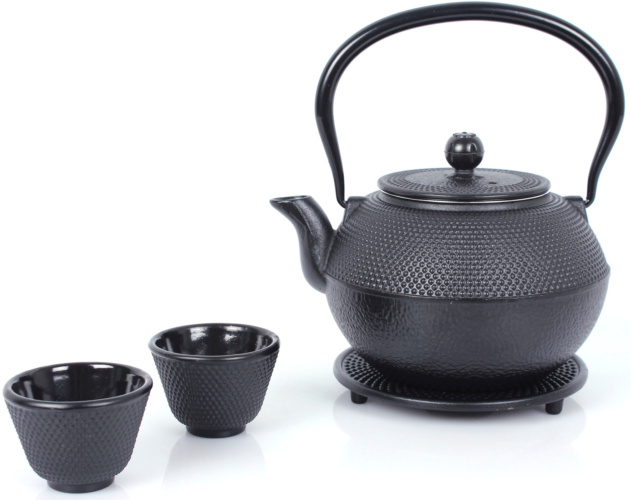 ECHTWERK Teeservice, (Set, 4 tlg.), Gusseisen, im Vintage-Design, 1,1 Liter, mit abnehmbarem Sieb