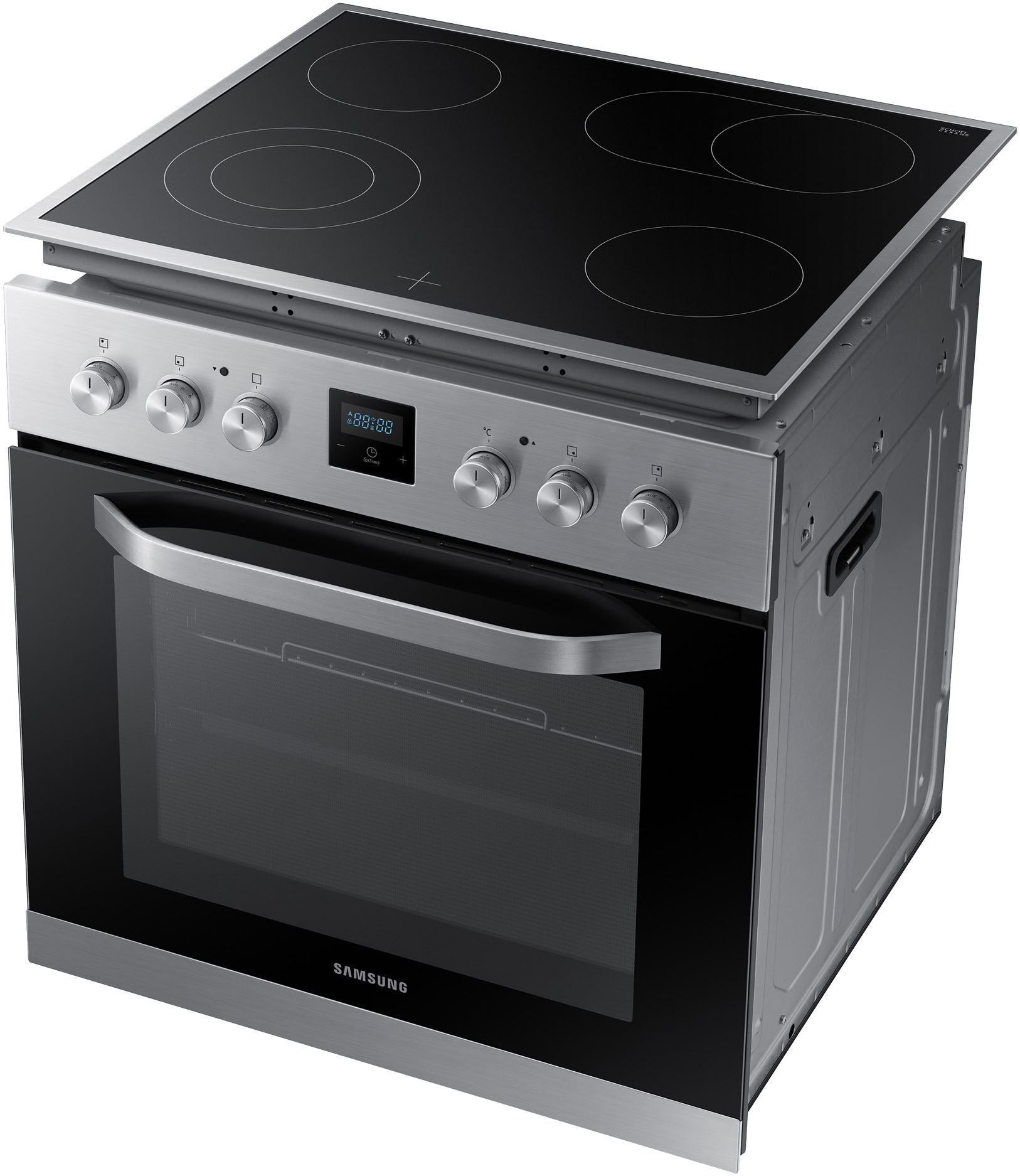 Samsung Elektro-Herd-Set »F-NB69R3301RS« mit 1-fach-Teleskopauszug Herd-Set mit SCHOTT CERAN® Kochfläche  & bequemen Teleskopvollauszug
