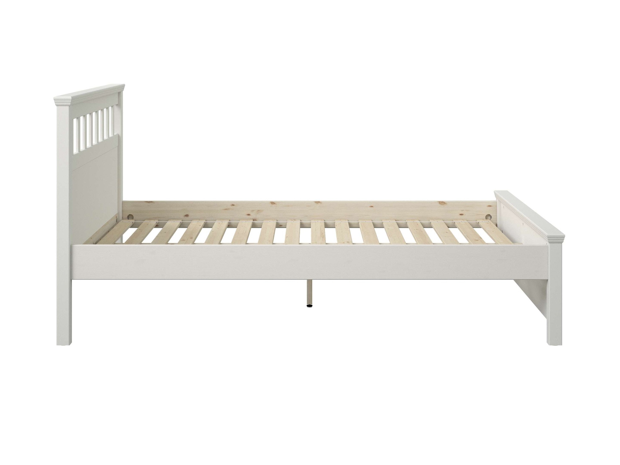 OTTO home Bett »Tillian, Bettgestell, Doppelbett, Bettkasten optional, Made in EU« B/T/H: 149,6/213,1/230,8 cm,  aus massiver Kiefer in Kombination mit MDF, FSC®, inklusive Lattnerost