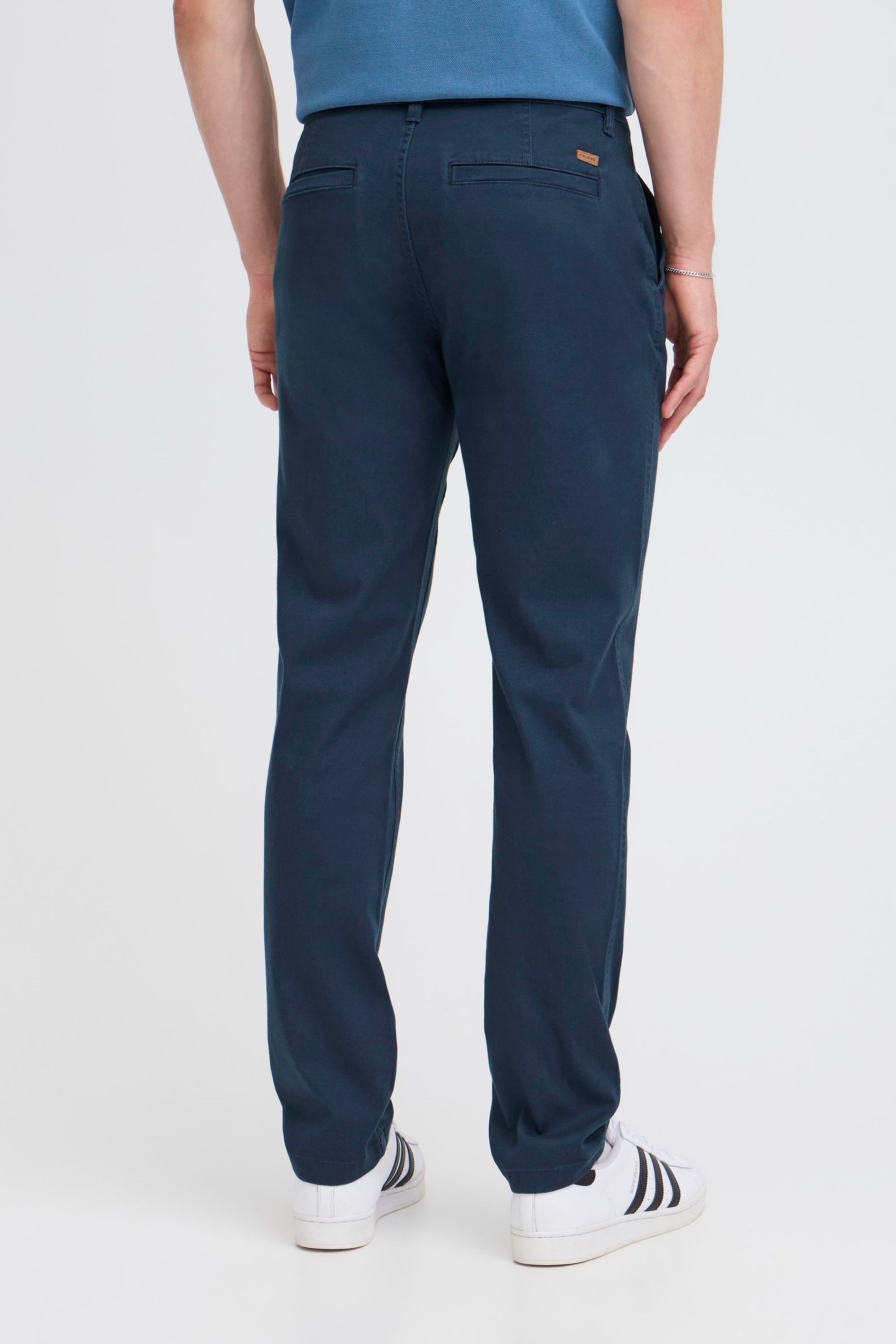 Chinohose BLEND "Chinohose BHTirak", Herren, Gr. 30, Länge 34, blau (marineblaus), Obermaterial: 98% Baumwolle CO. 2% Elasthan EL., Hosen Chinohose 6