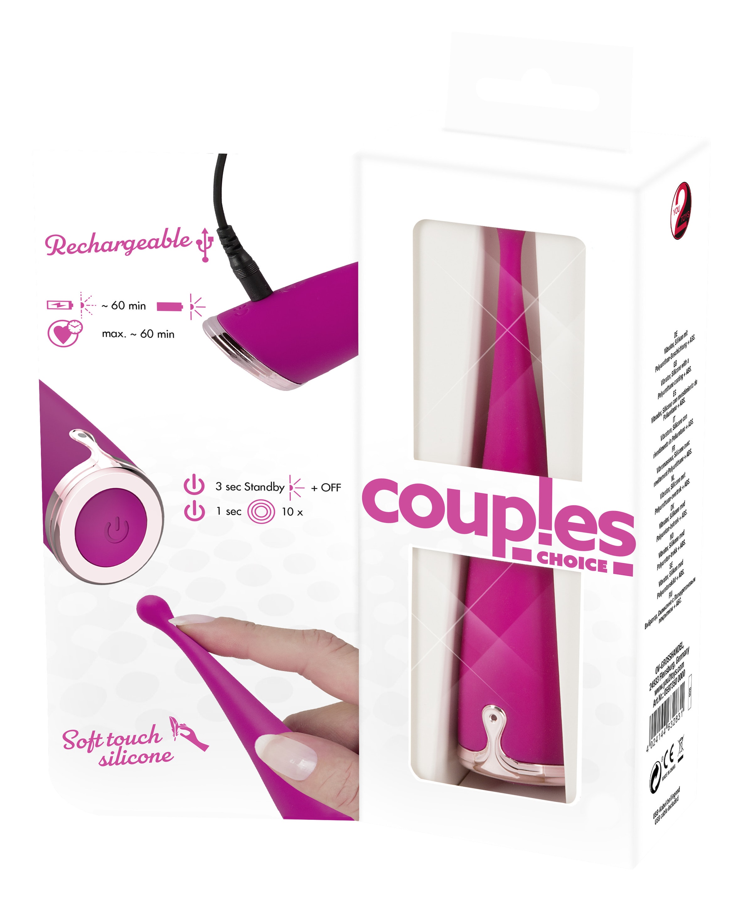 coup!es choice Vibrator »G-Punkt Vibrator Spot Vibrator«