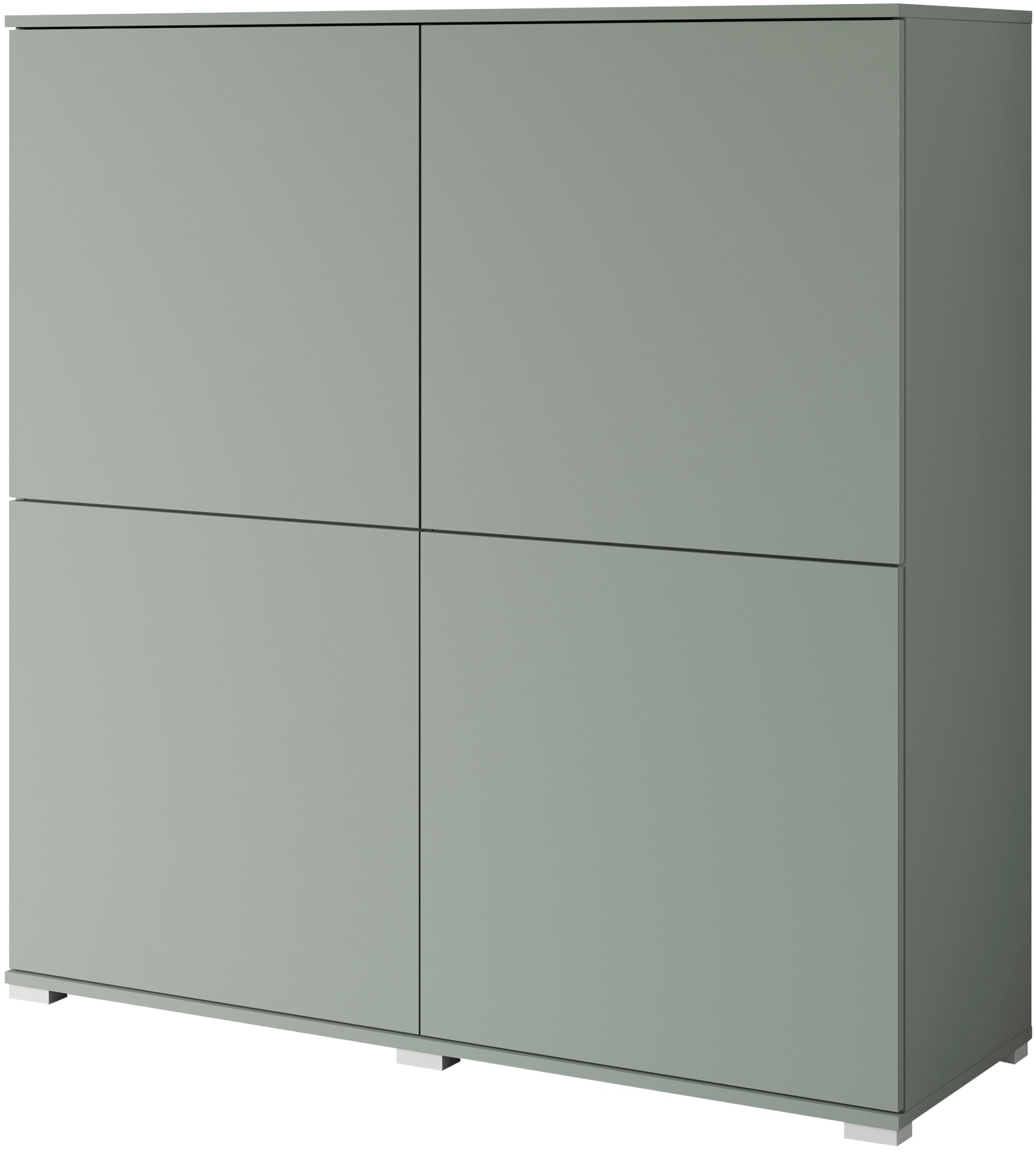 INOSIGN Highboard »Kenia, moderne grifflose Hochkommode mit 4 Türen, Breite 120 cm«, (1 St.), Push-to-Open-Fronten, höhenverstellbaren Einlegeböden
