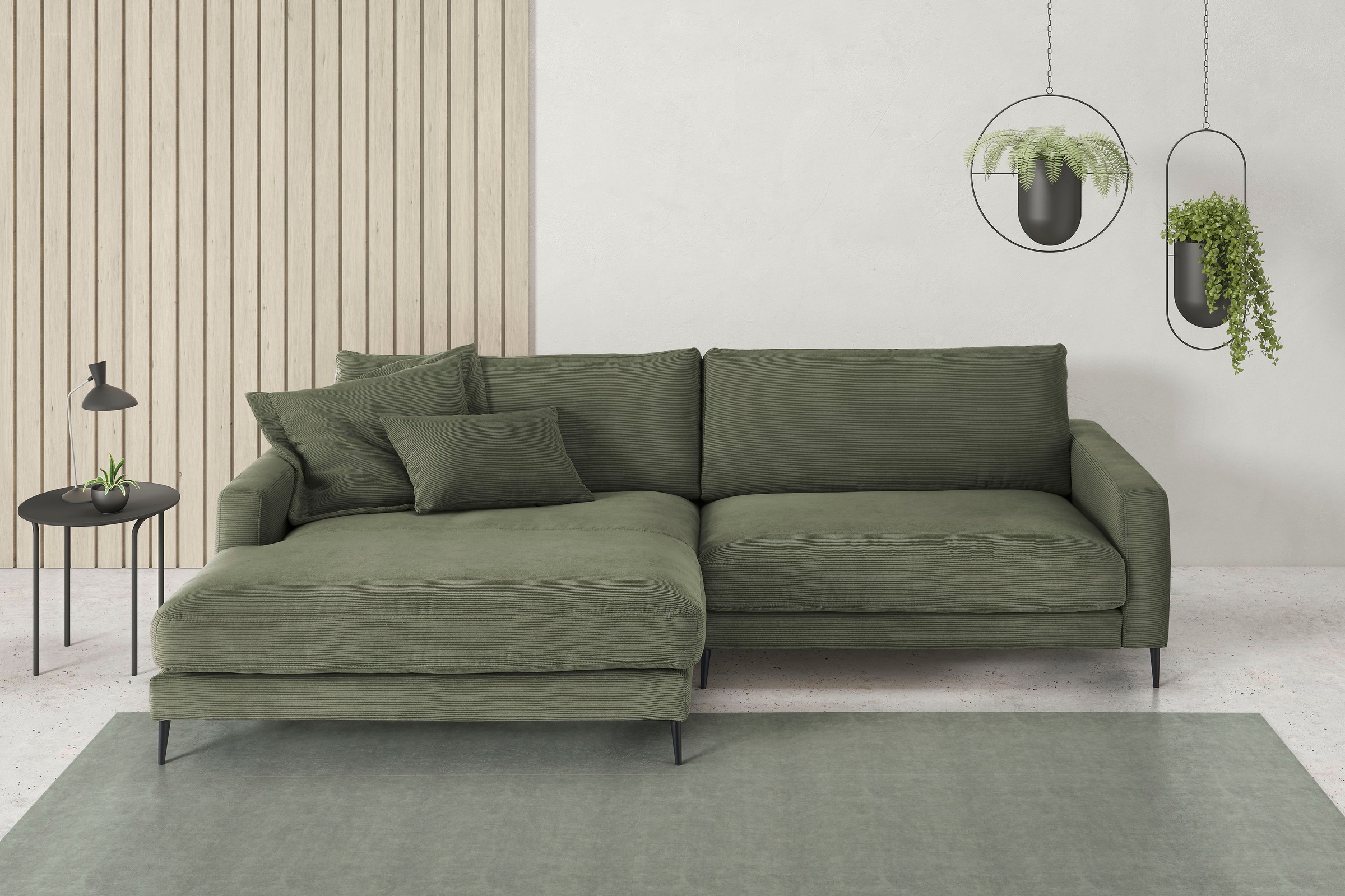 INOSIGN Ecksofa "Downtown, B/T/H: 272/190/84 cm L-Form", weicher Sitzkomfor günstig online kaufen