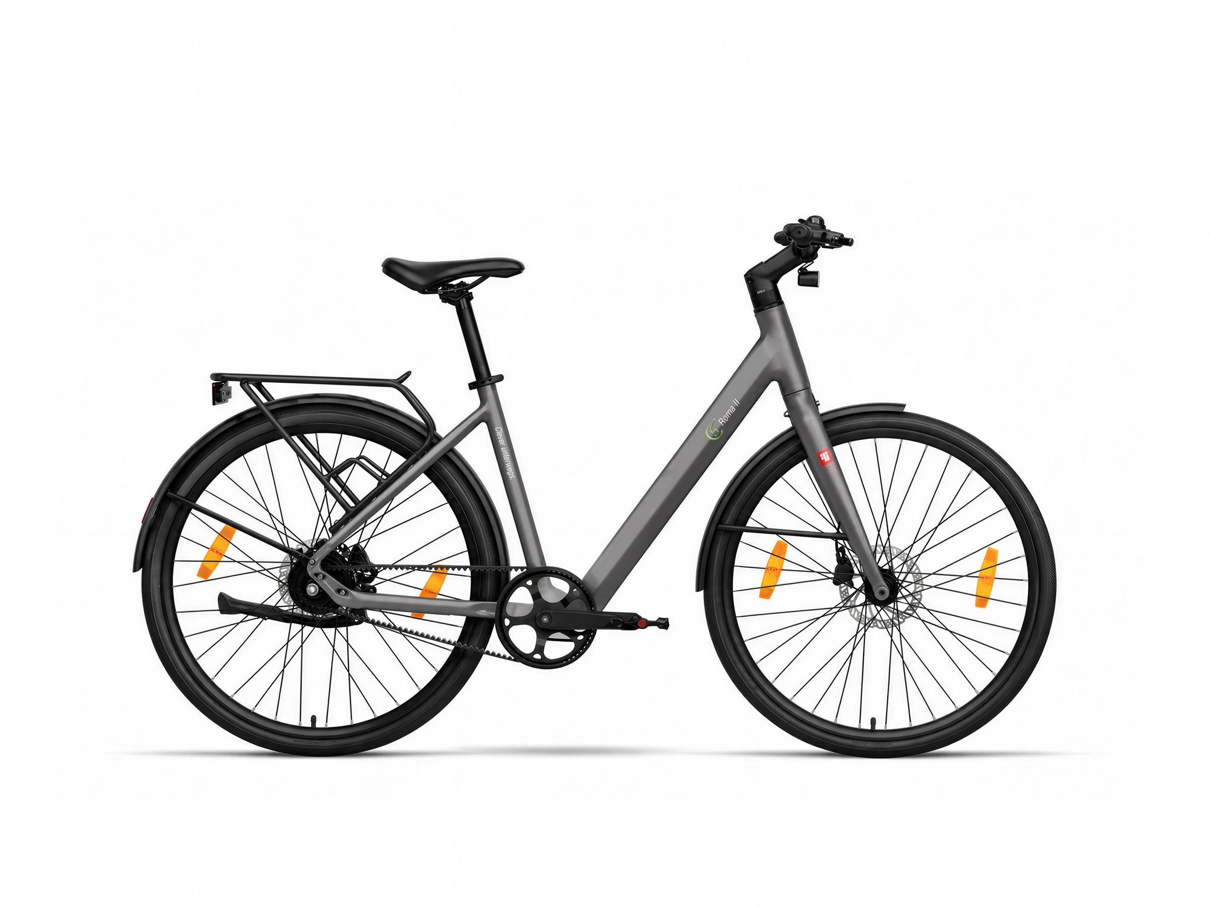 SACHSENRAD E-Bike "C3V Roma II mit intelligenter Unterstützungsstufe", 49cm, 28 Zoll (71,12cm)dunkelgrau, Elektrofahrräder, nur 16KG ohne