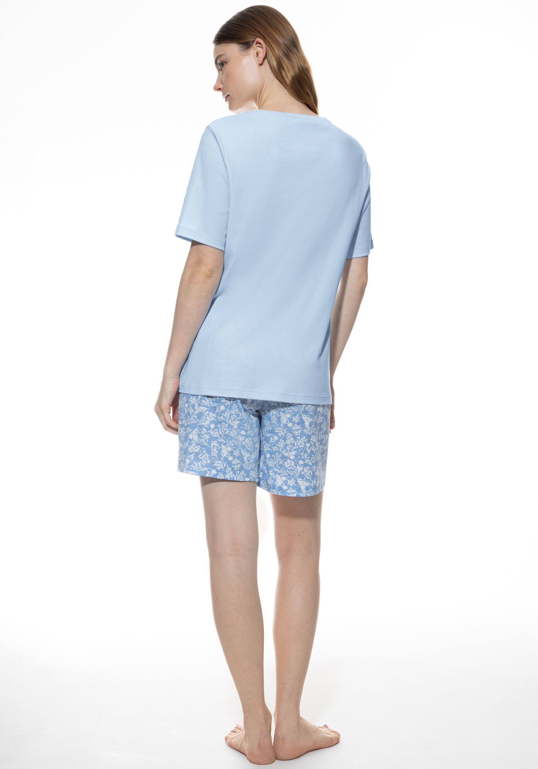 Mey Shorty "FLOWER MEADOW", (2 tlg.), Rundhalsausschnitt, kurzärmlig, Obert günstig online kaufen