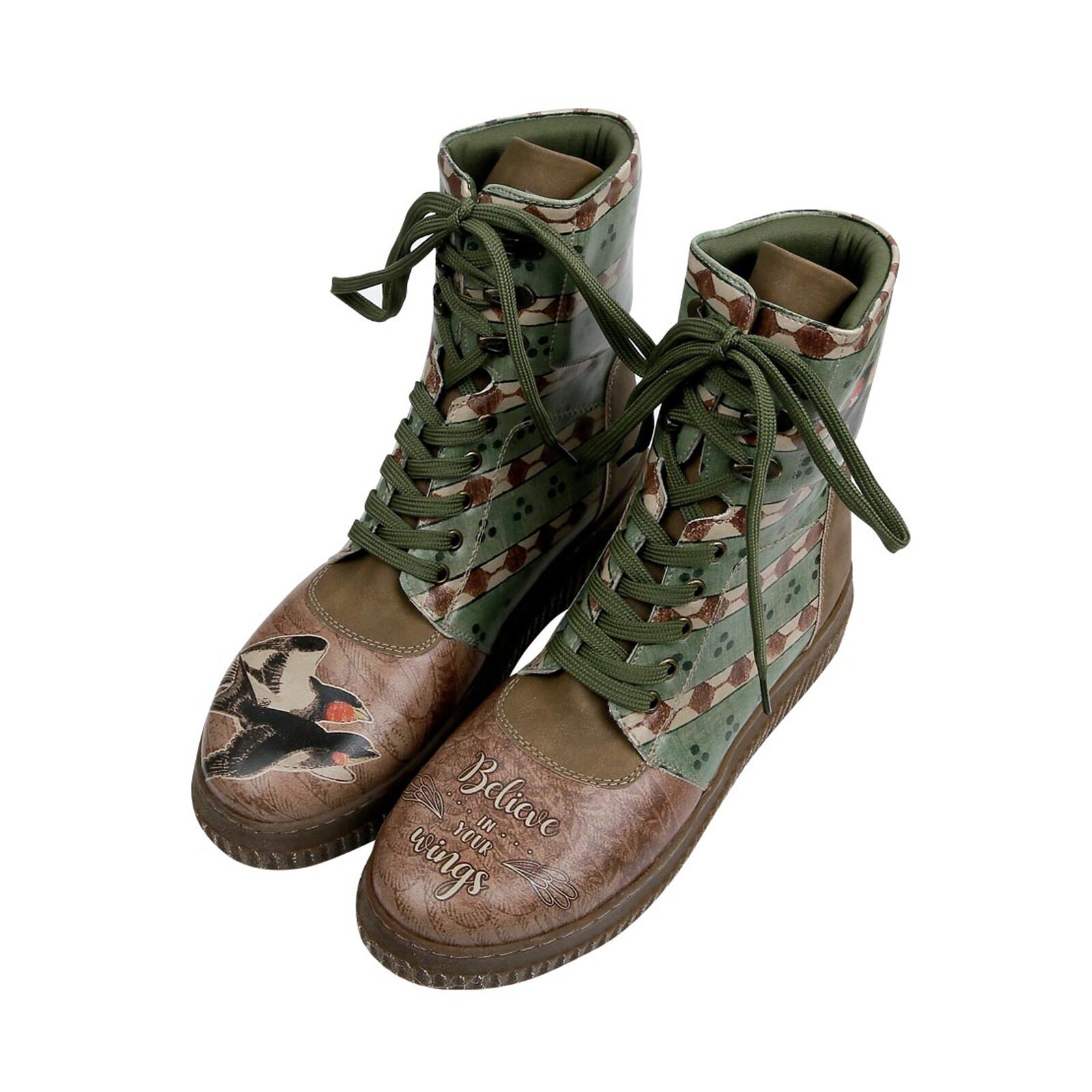 DOGO Schnürboots »Believe in Your Wings«, Vegan