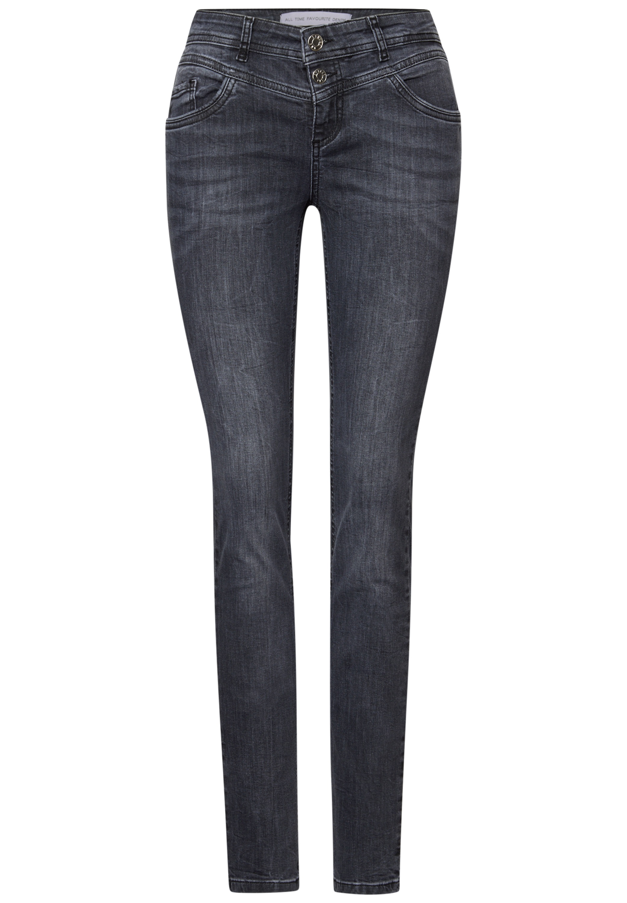 STREET ONE Comfort-fit-Jeans, Middle Waist