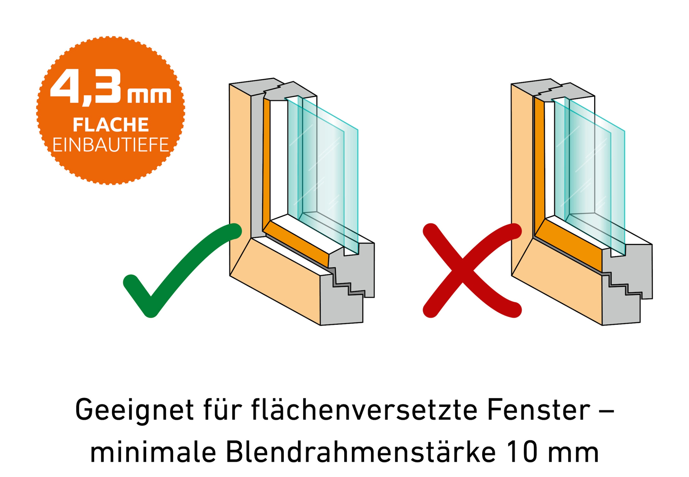 Windhager Insektenschutz-Fensterrahmen »EXPERT Ultra Flat«, BxH: 130x150 cm