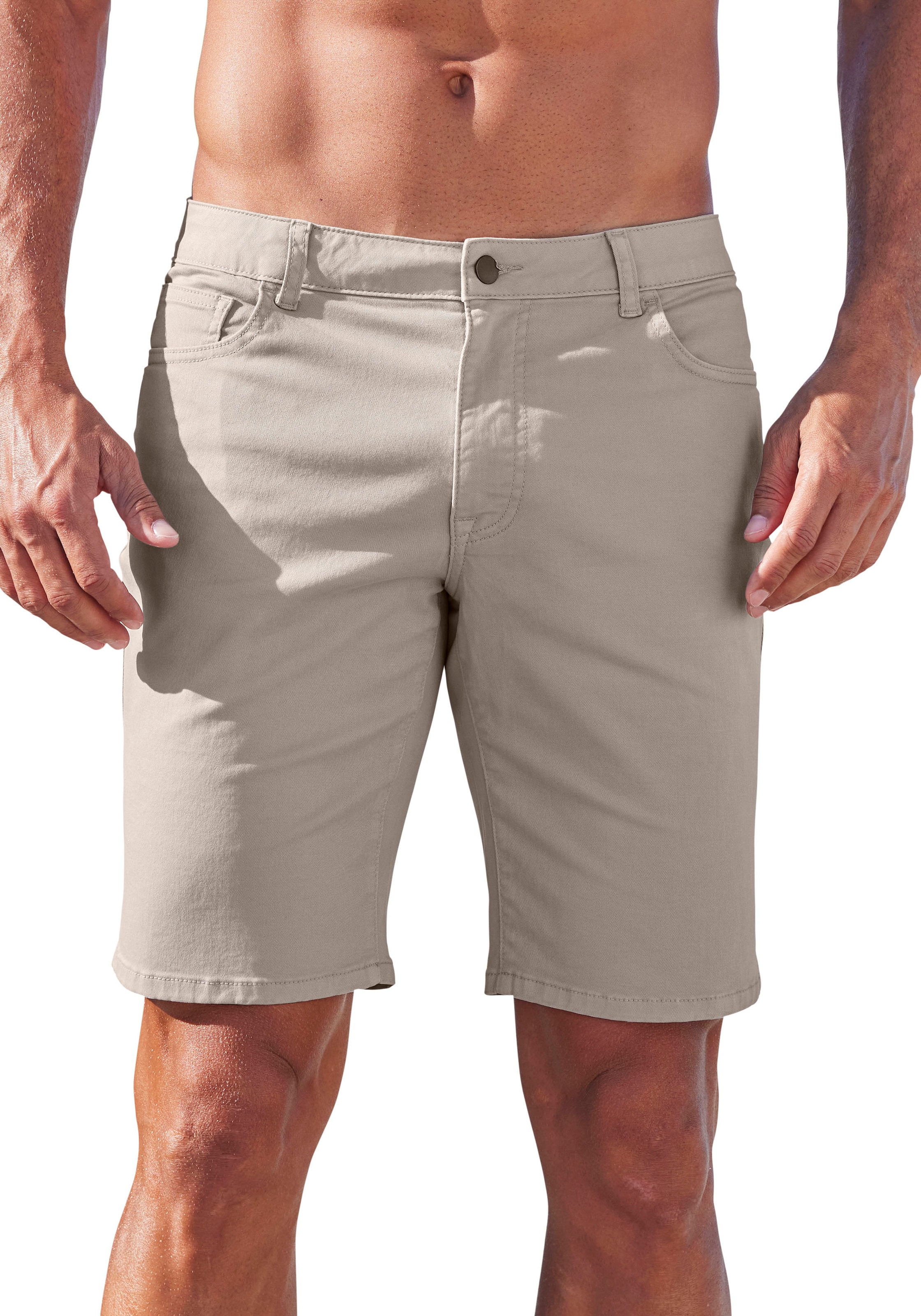 John Devin Chinoshorts "regular-fit", 5-Pocket Chino-Shorts aus elastischer Baumwoll-Qualität