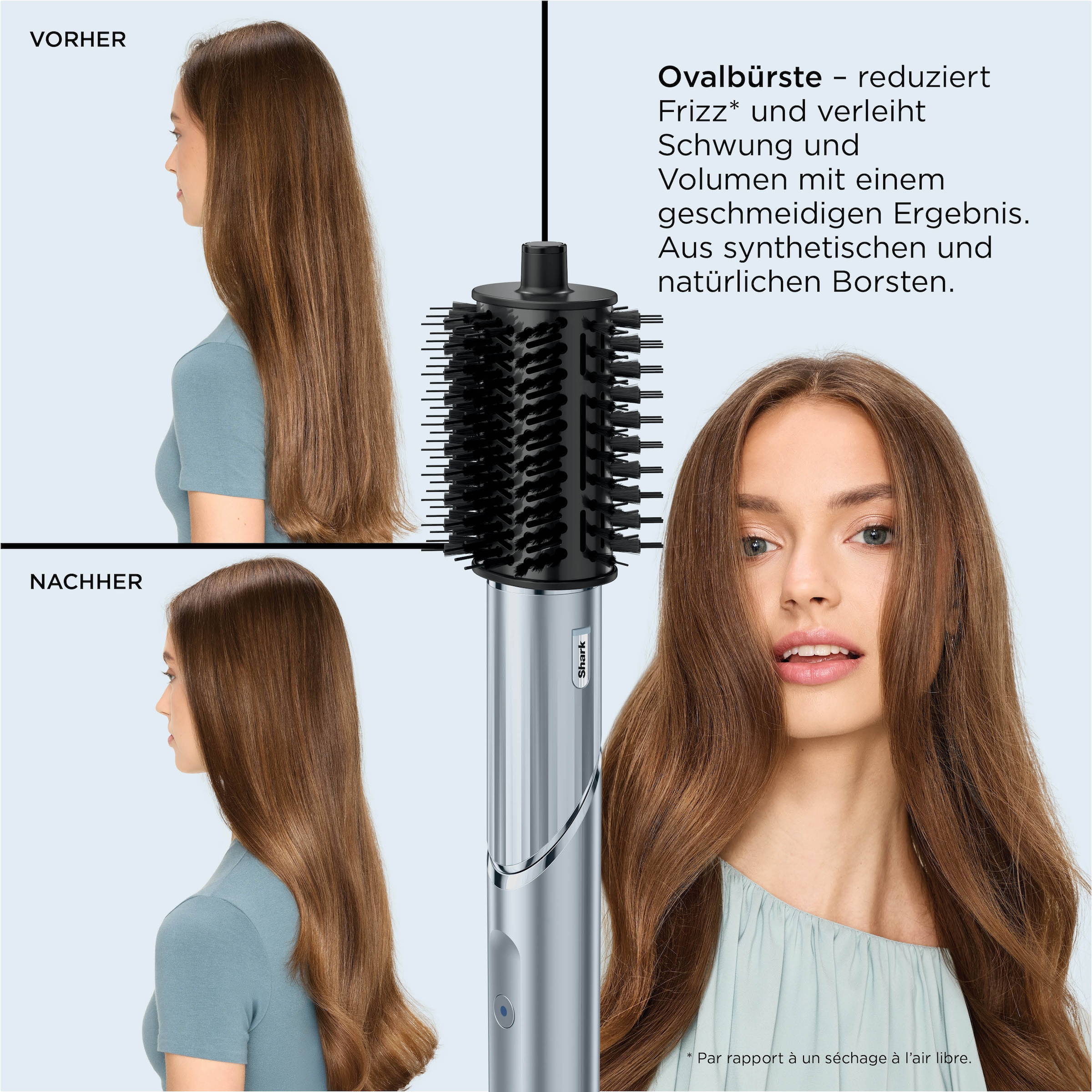 Shark Multihaarstyler »Shark FlexStyle Haarstyler und -trockner Glacial
Blue [HD476WHEU]« 6 Aufsätze Perfekt für jeden Haartyp