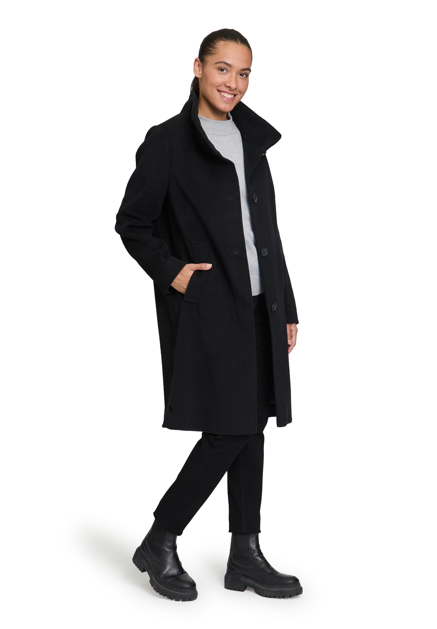 Betty Barclay Wolljacke »Betty Barclay Damen Wollmantel mit Kragen«