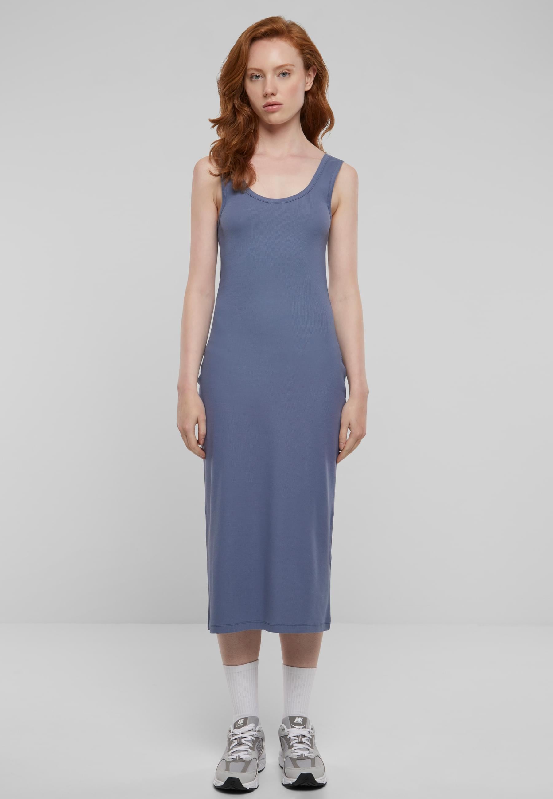 URBAN CLASSICS Shirtkleid »Urban Classics Damen Ladies Rib Top Dress«, (1 tlg.)