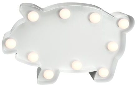 MARQUEE LIGHTS LED Dekolicht »Pig«, 10 flammig-flammig, Wandlampe, Tischlampe  Pig mit 10 festverbauten LEDs - 23x14 cm bestellen | BAUR