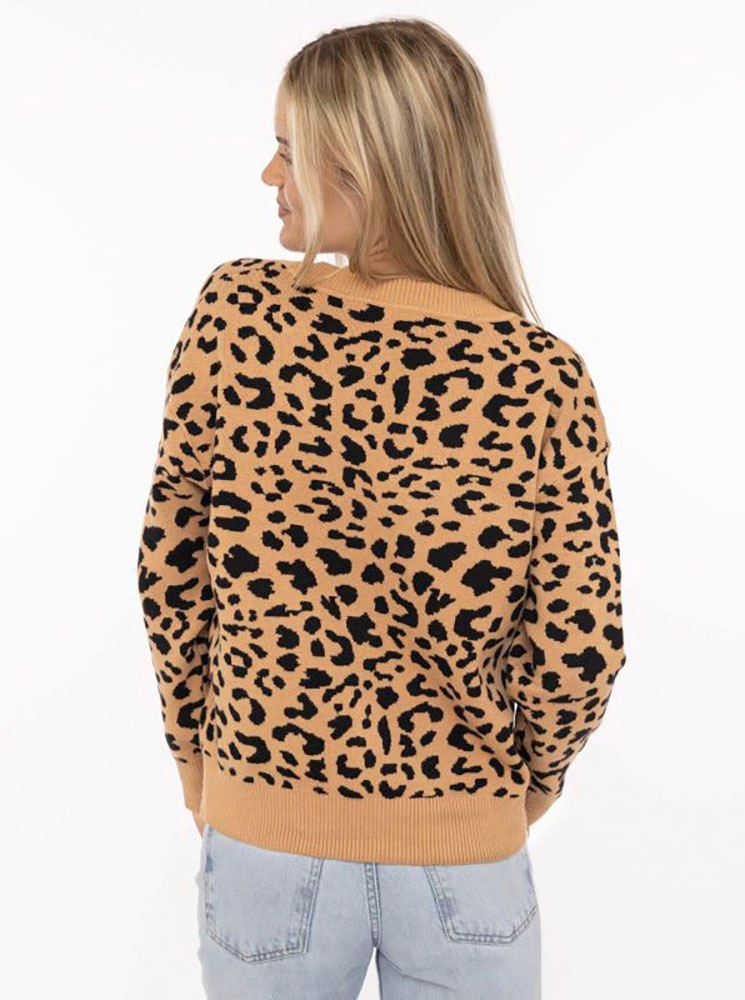 Thumbnail - Zwillingsherz Strickpullover ""Classic Leo"" Animal-Muster