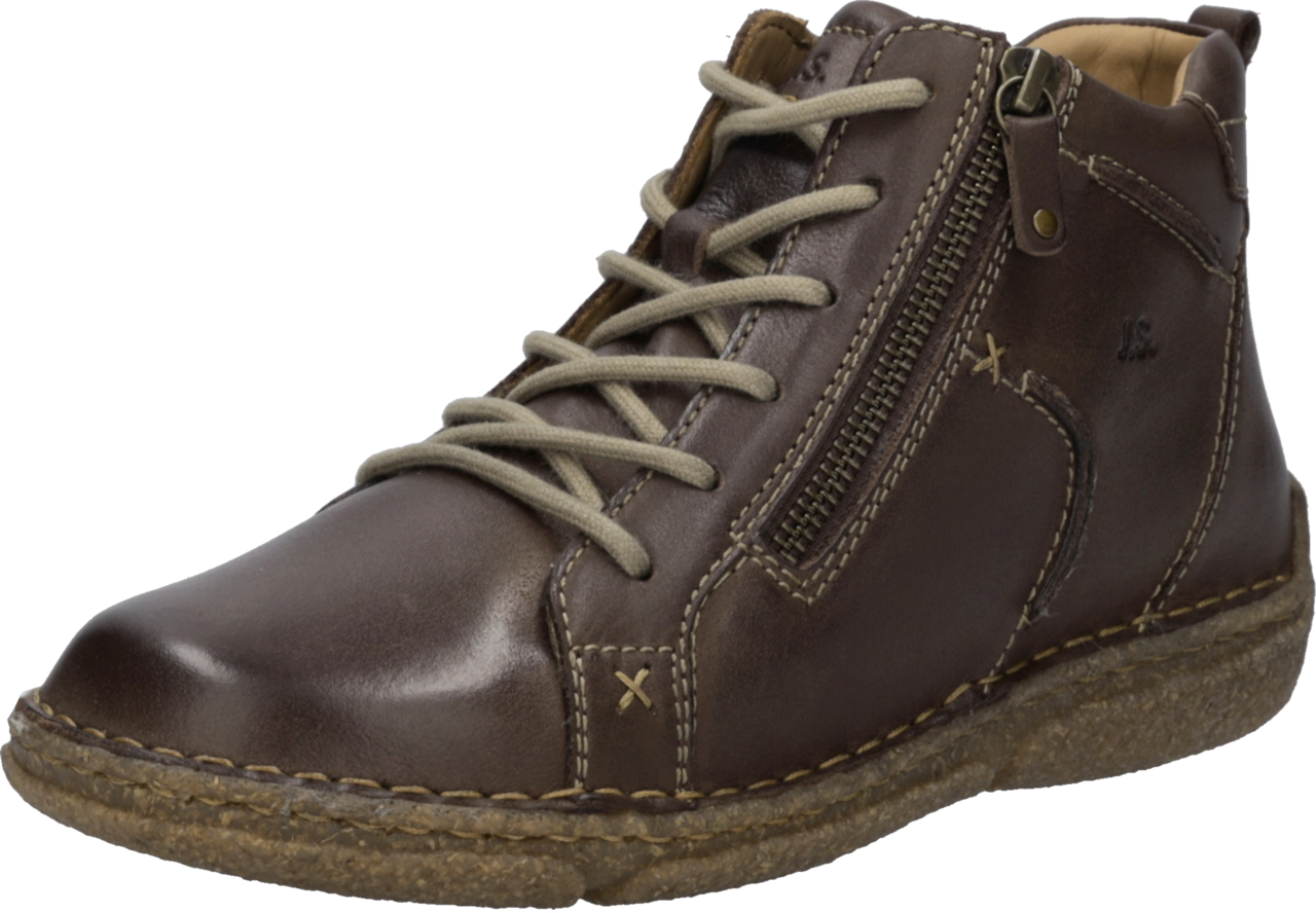 Josef Seibel Schnürboots "Neele 71" Schnürstiefelette mit praktischem Außenreißverschluss, Weite G (=weit)